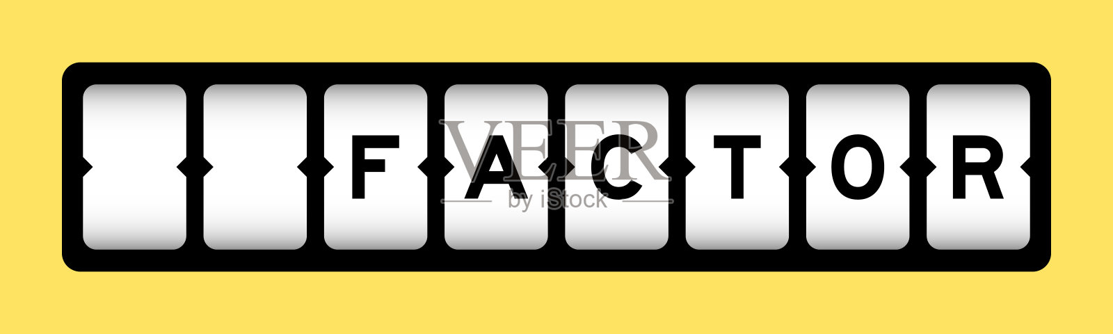 黑色在字因素与黄色背景色横幅槽插画图片素材