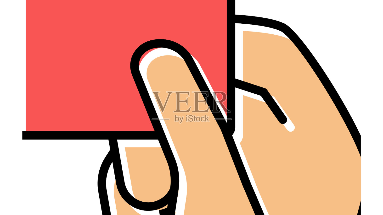 红牌从仲裁员颜色图标设计元素图片