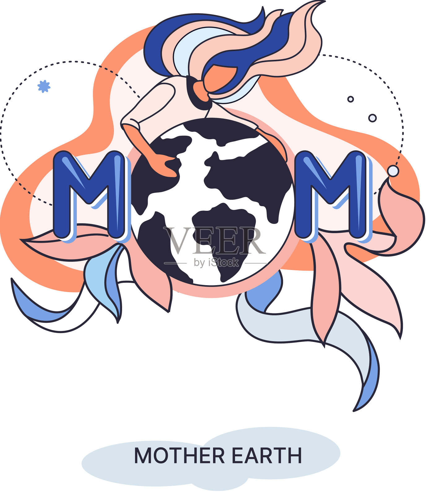 国际地球母亲日比喻普遍设计元素图片