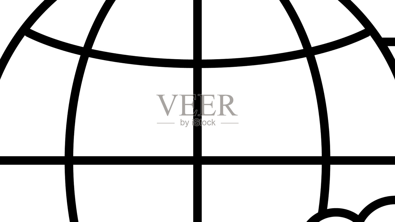 全球气候线图标设计元素图片