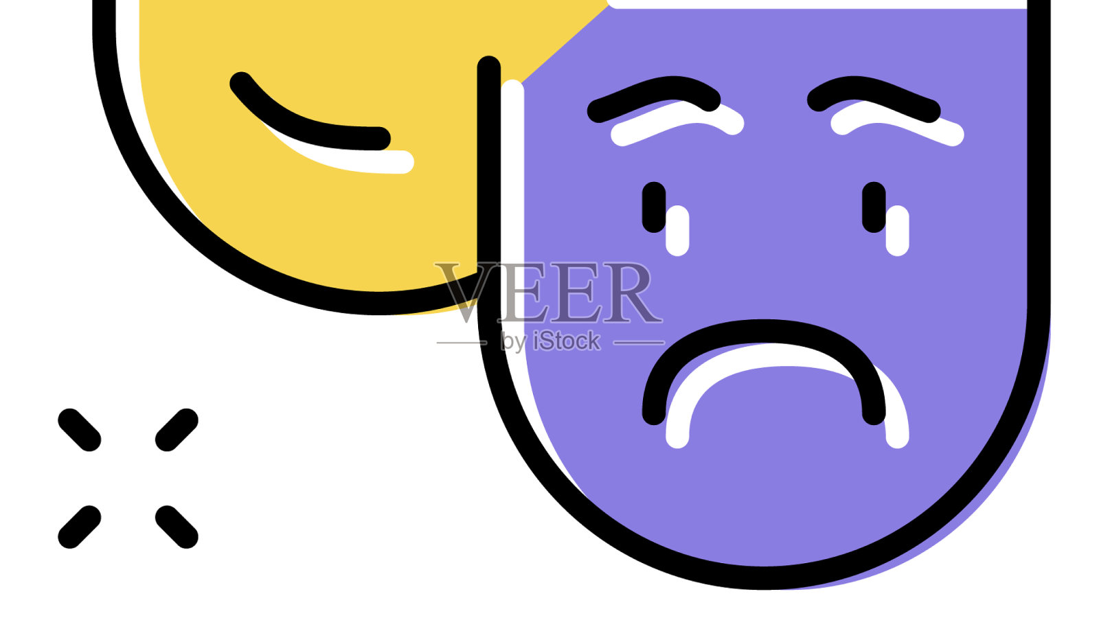 奇观在游乐园彩色图标设计元素图片