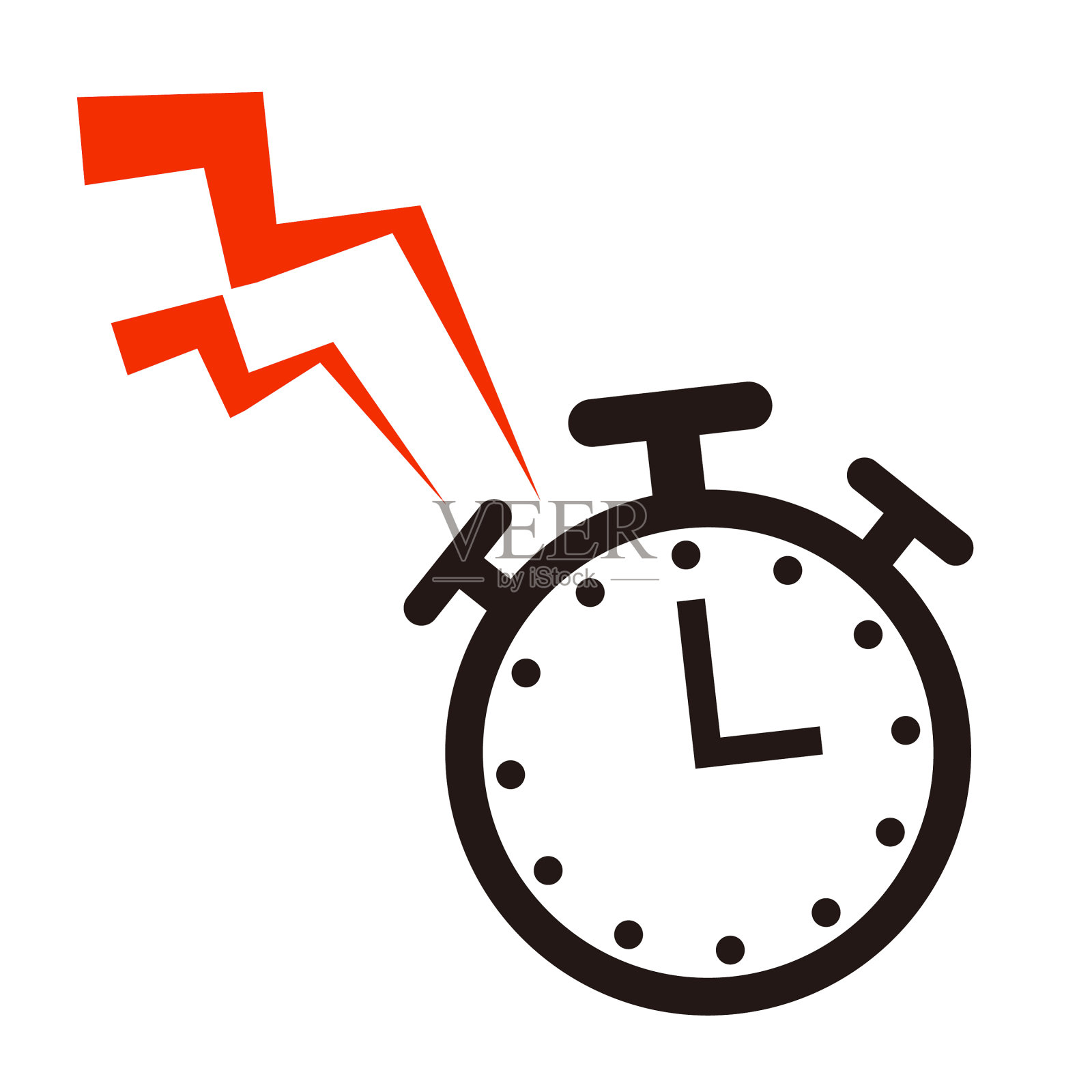 带有声音的闹钟图标设计元素图片