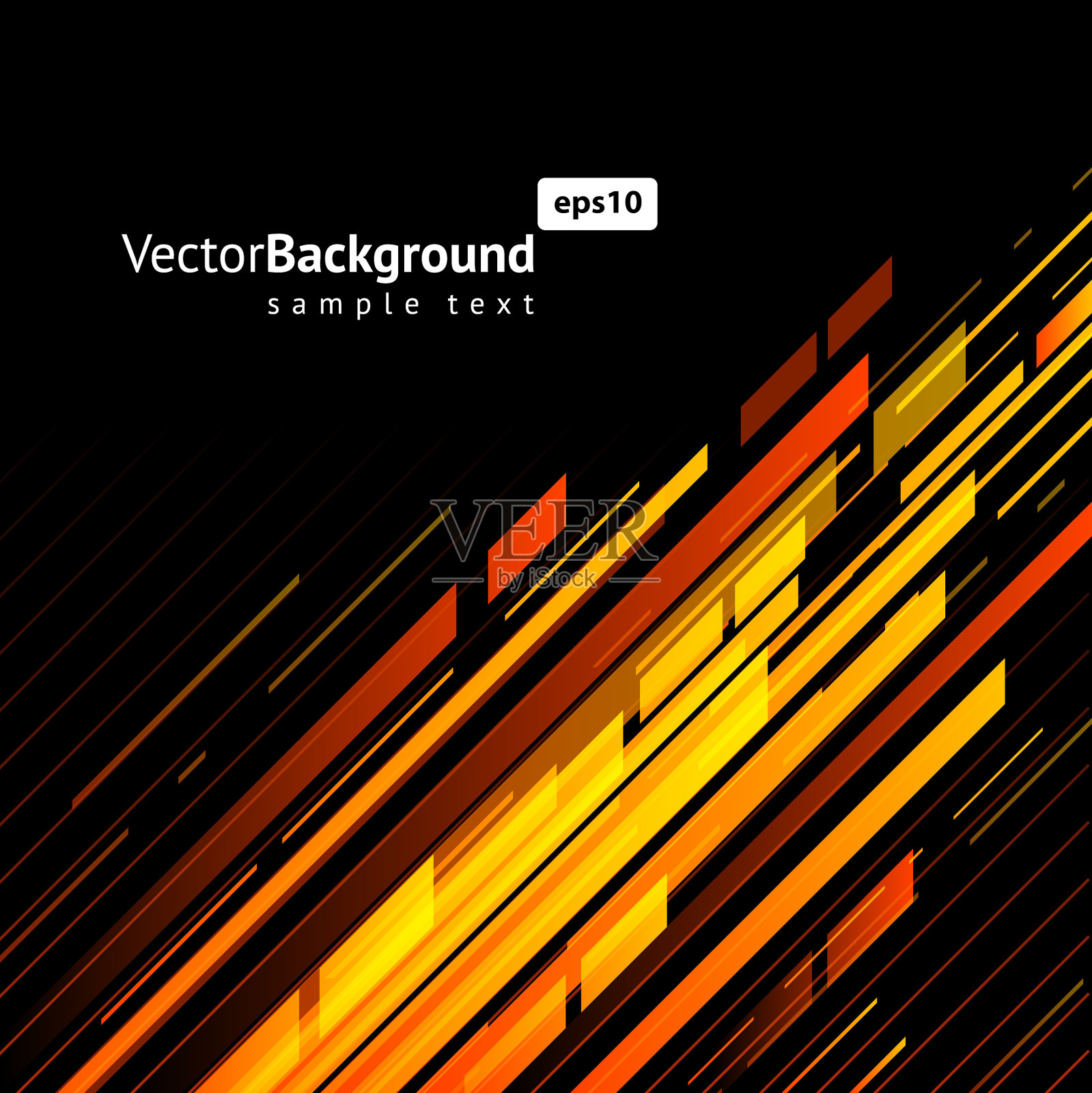 多色斜条纹工艺流程插画图片素材