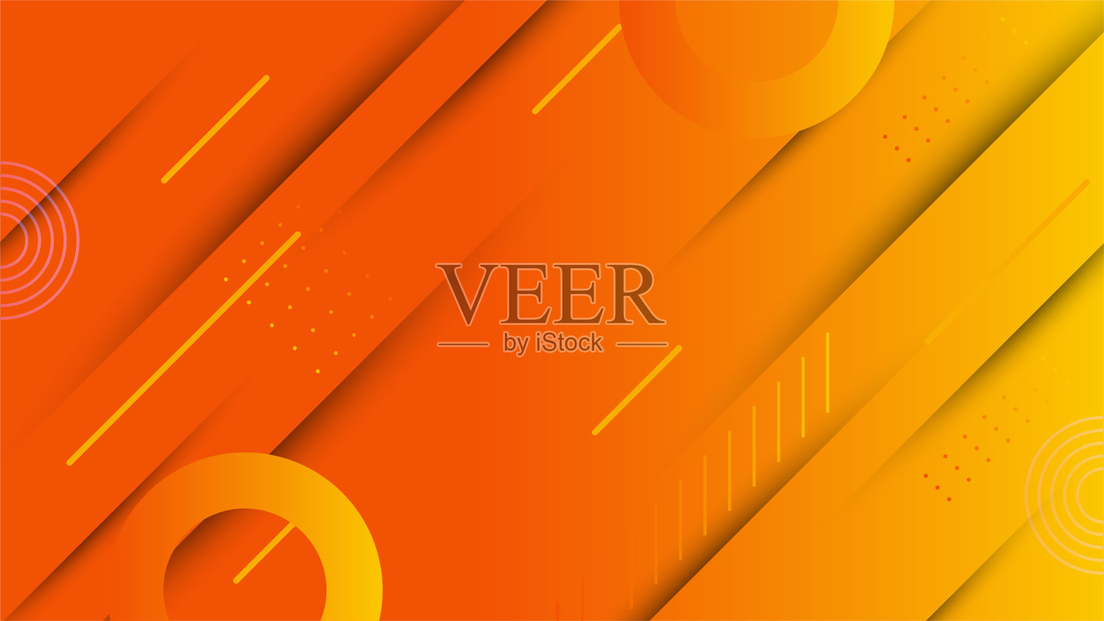 现代橙黄色抽象背景纸发光和层元素向量的呈现设计。适合商务、企业、机构、聚会、节日、研讨会、洽谈。插画图片素材