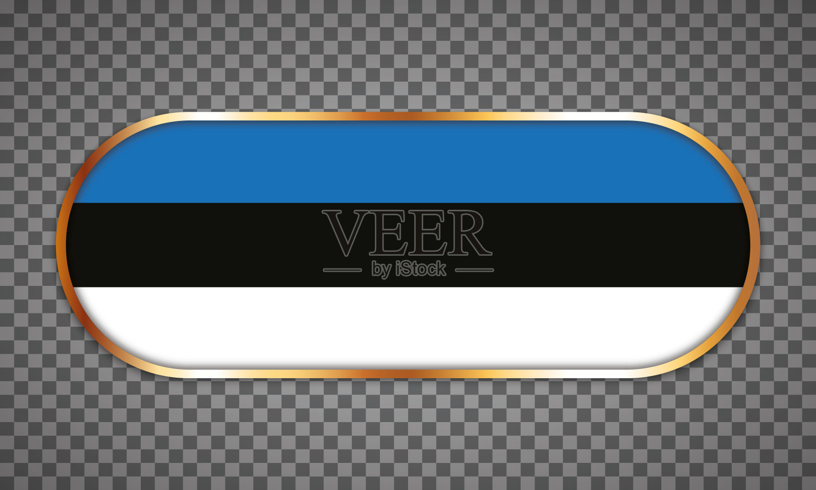 向量插图网页按钮横幅与爱沙尼亚的国家国旗插画图片素材