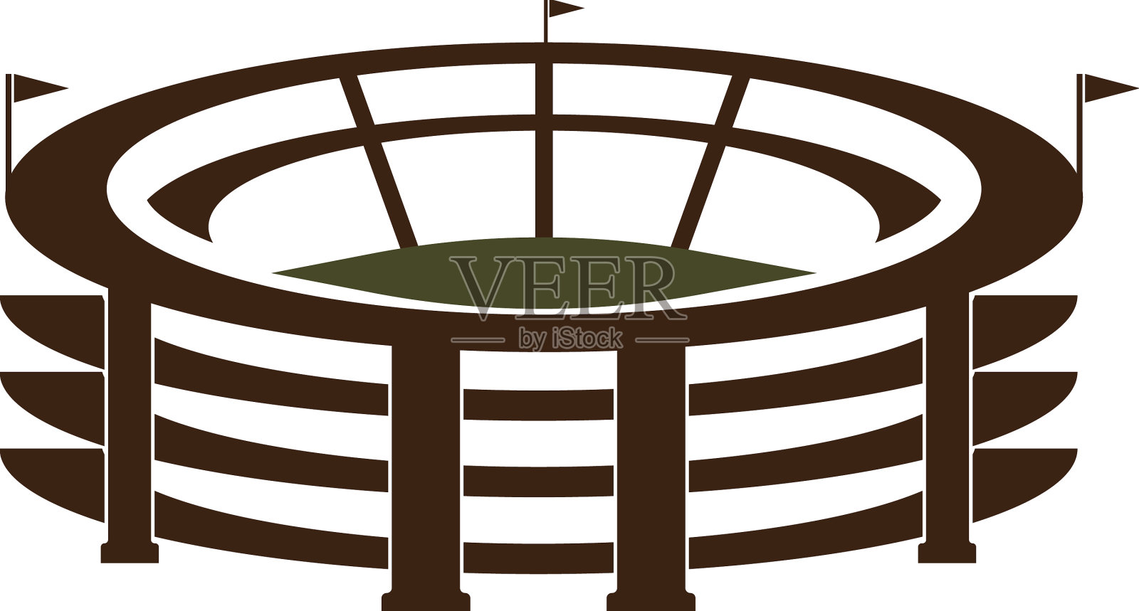 体育场图标设计元素图片