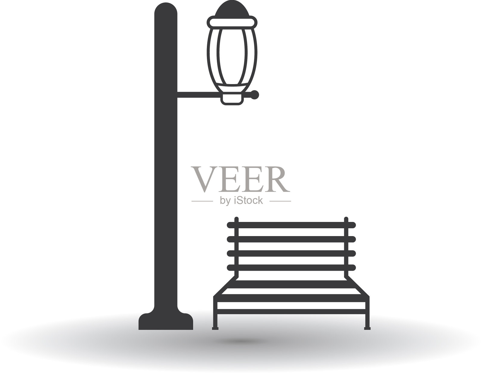 花园灯的图标设计元素图片