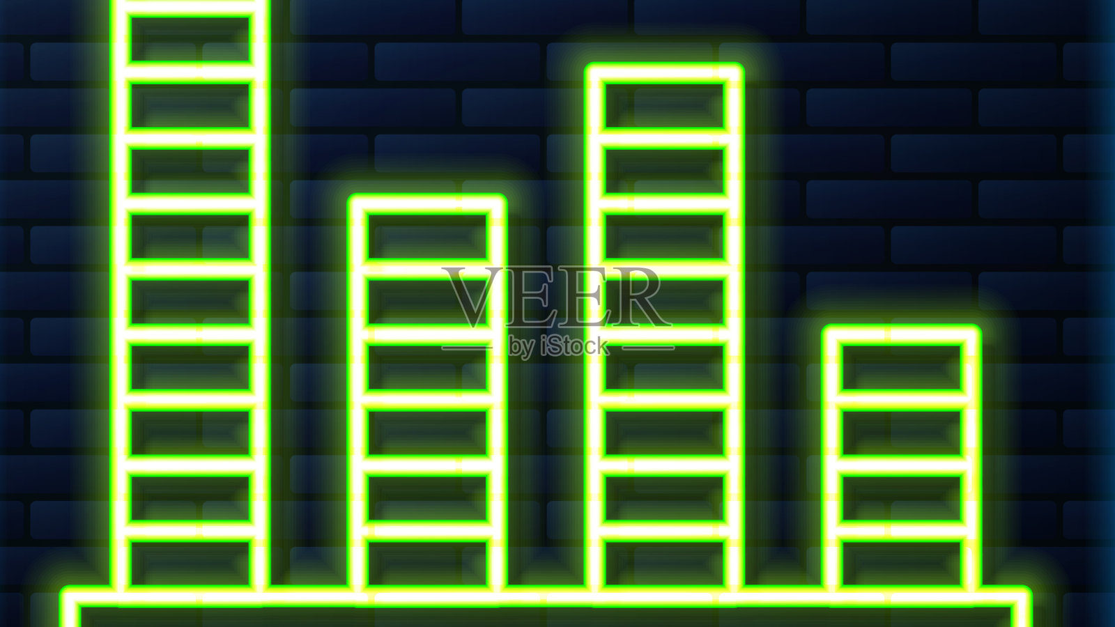 发光的霓虹灯线音乐均衡器图标孤立上插画图片素材