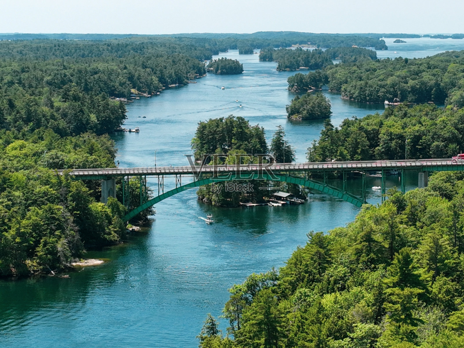 悬河大桥，千岛大桥照片摄影图片