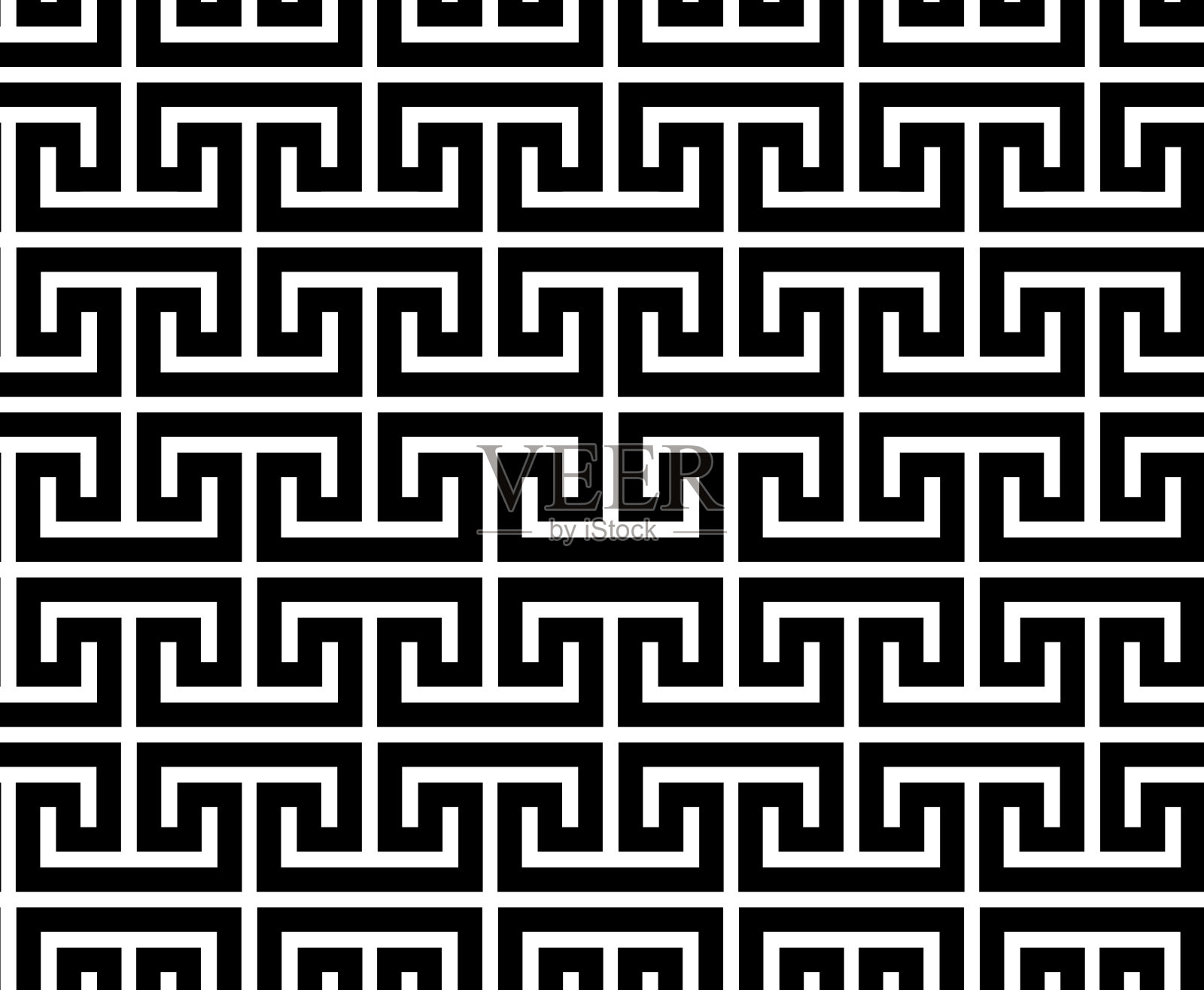 无缝希腊关键豪华背景图案纹理插画图片素材