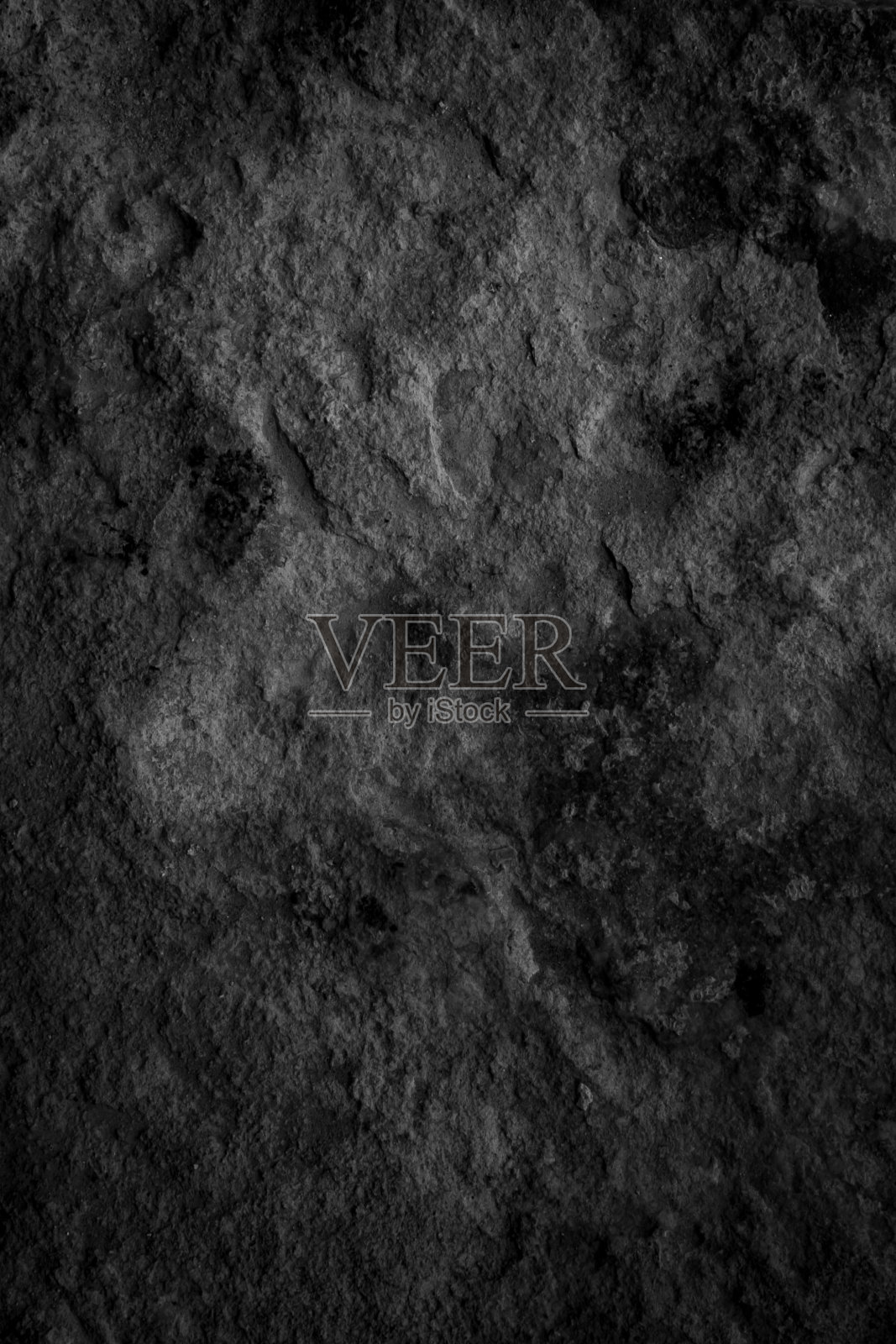 可见细节的黑色石灰石墙。背景照片摄影图片