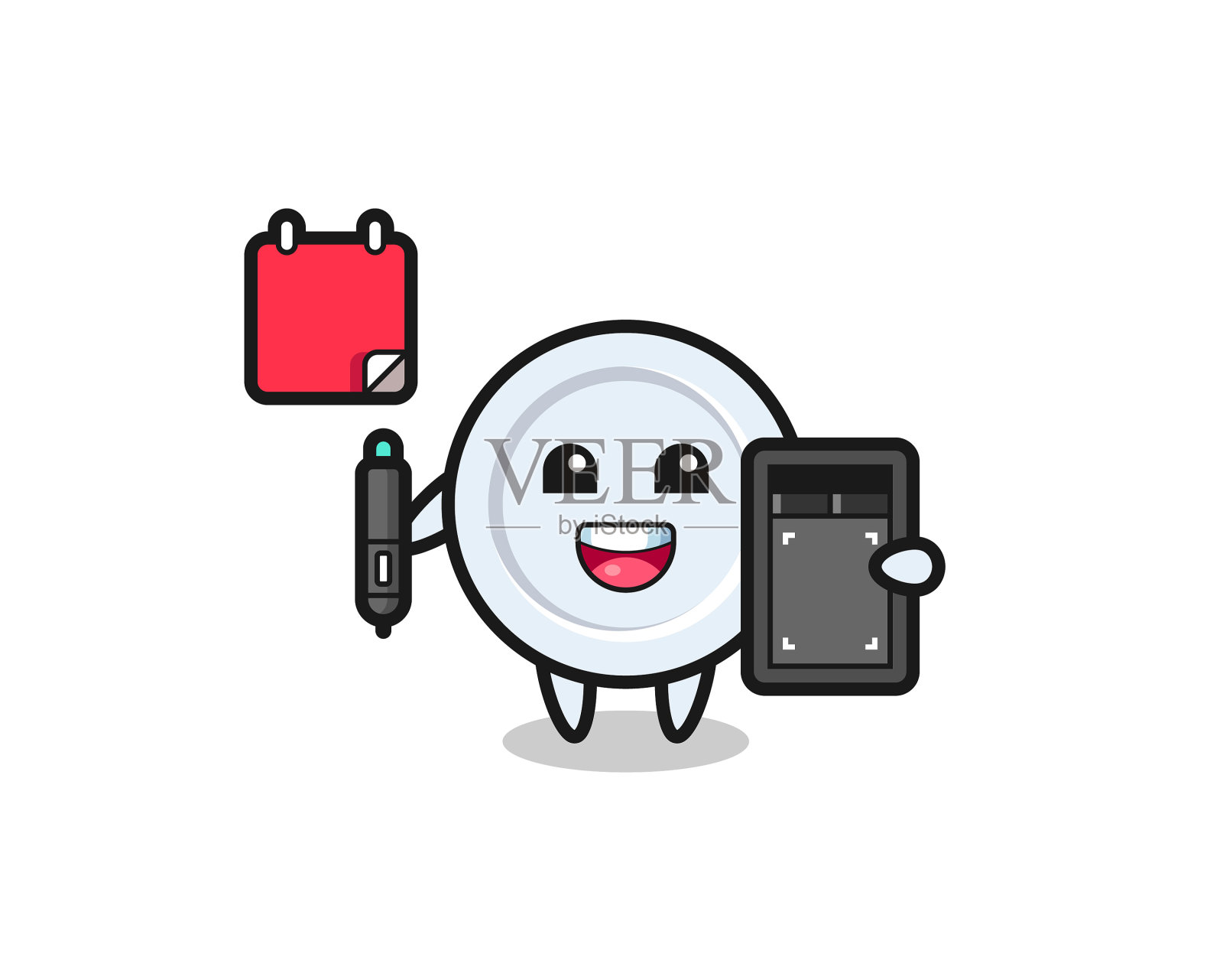 吉祥物盘子作为平面设计师设计元素图片