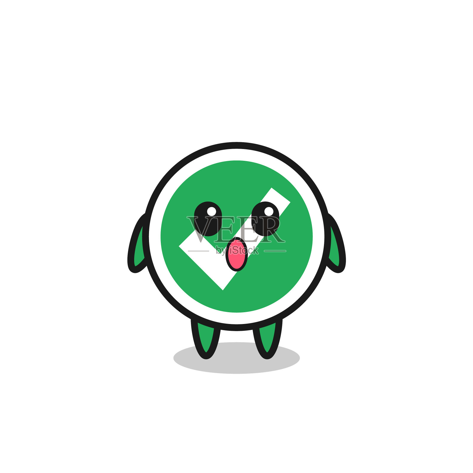 惊奇的表情勾卡通设计元素图片