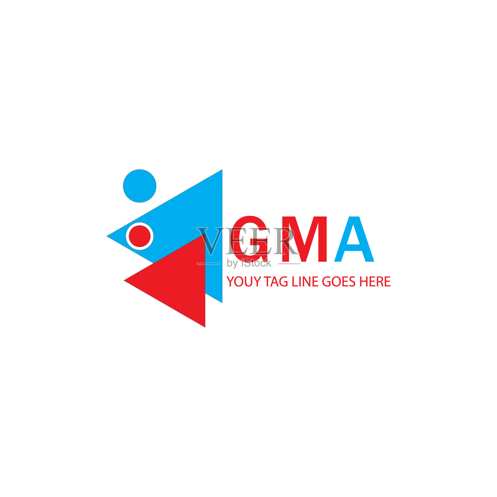 Gma字母logo创意设计与图形插画图片素材