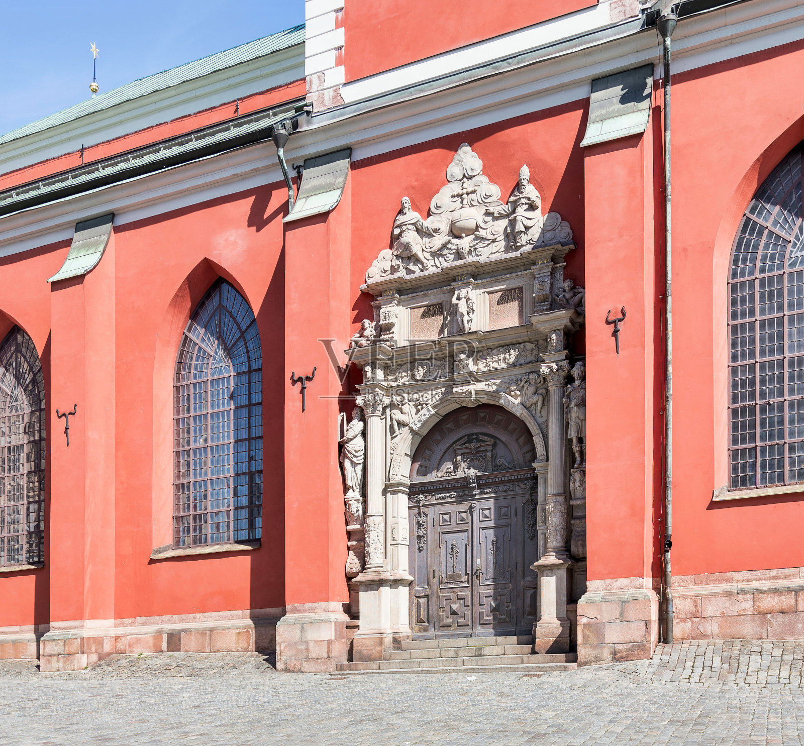 圣雅各布斯基尔卡入口，一个教堂在normmalm，斯德哥尔摩，瑞典照片摄影图片