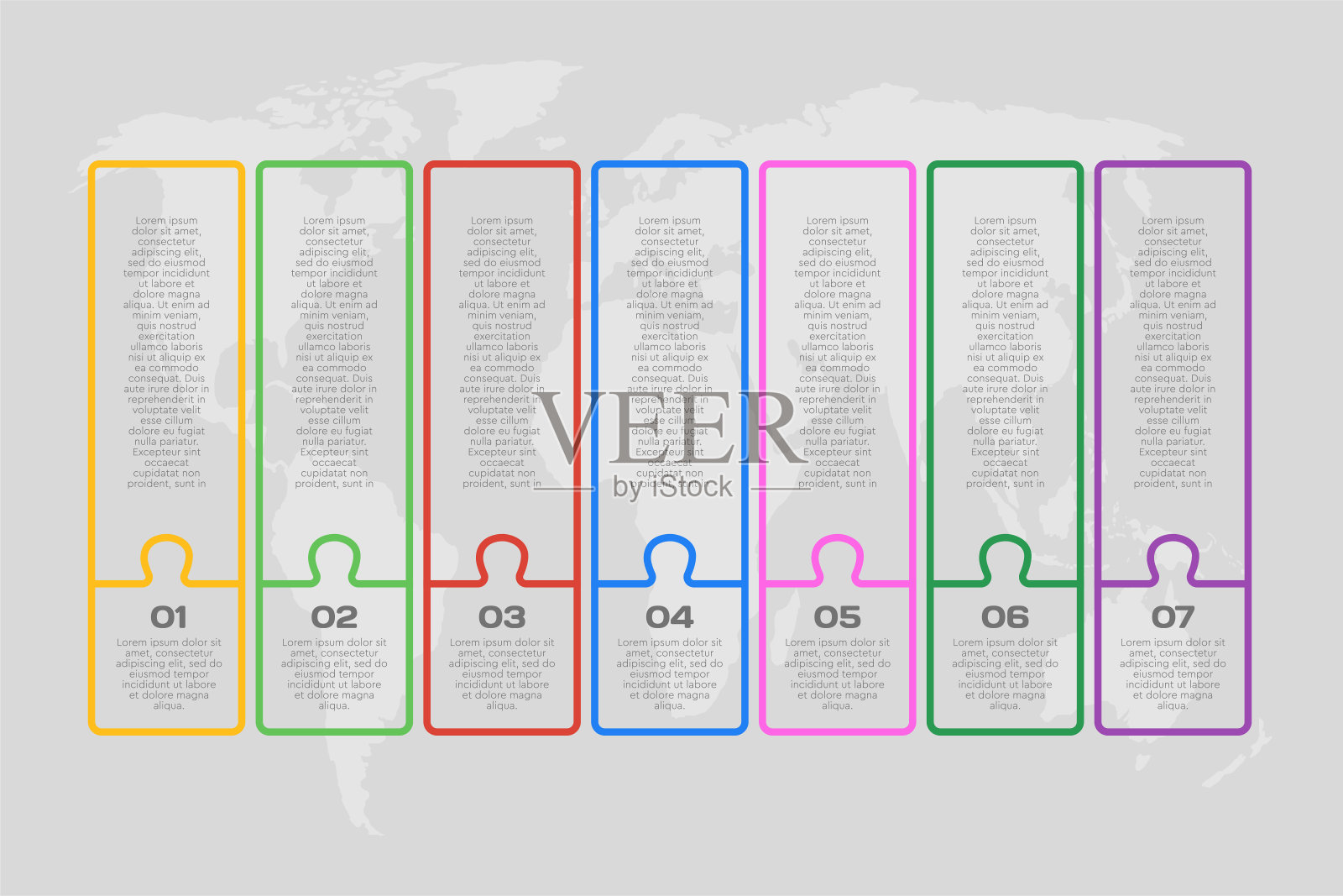 7步矢量图信息图处理插画图片素材