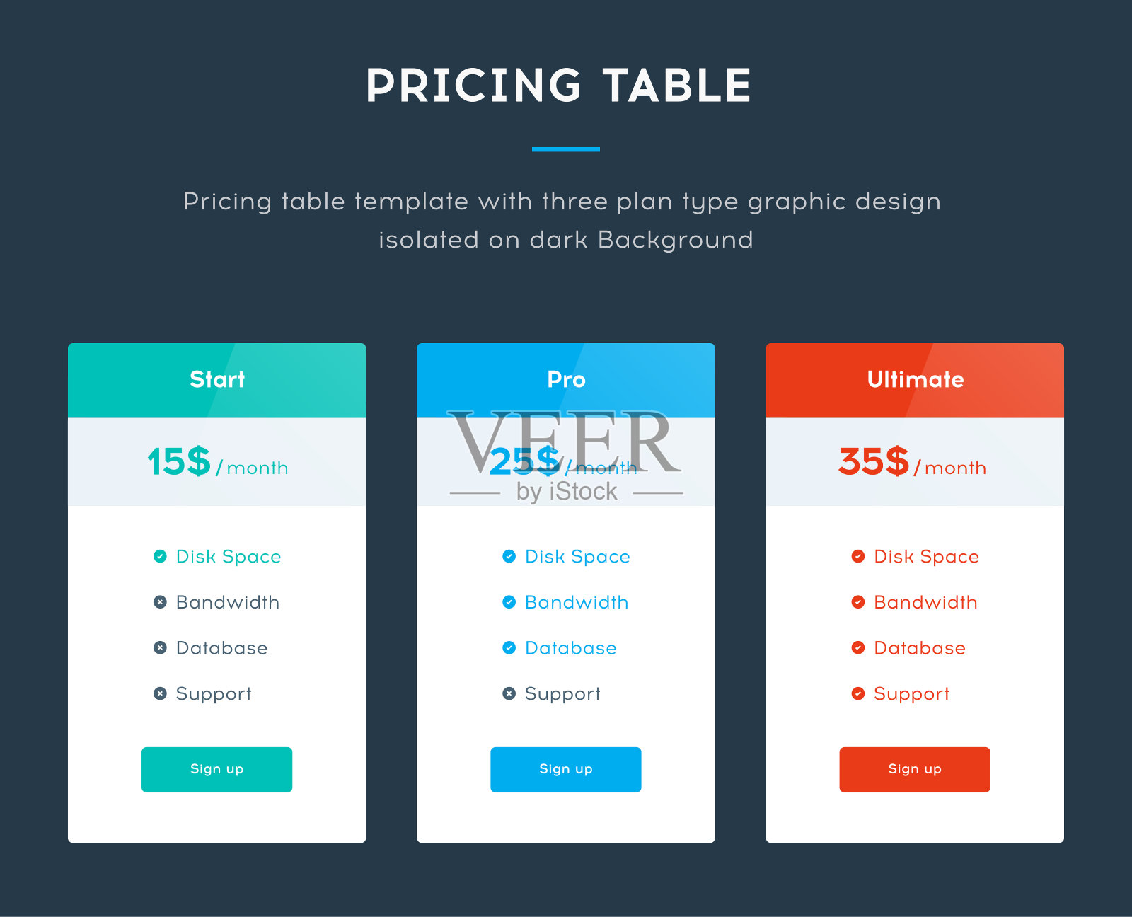 定价表模板插画图片素材