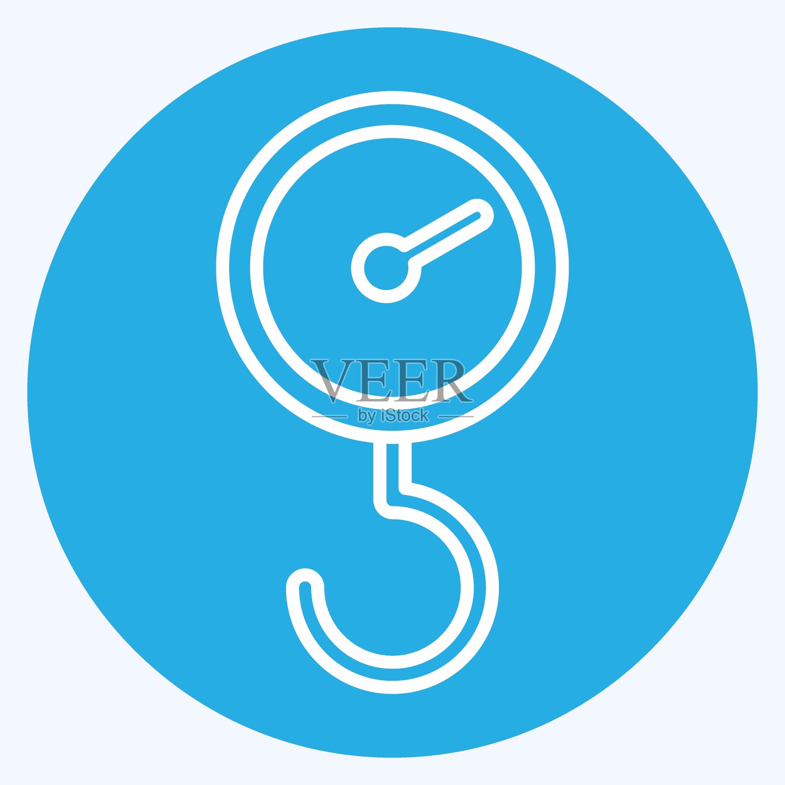 图标的行李。适合教育符号。蓝眼睛的风格。简单的设计可编辑。设计模板向量。简单的说明插画图片素材