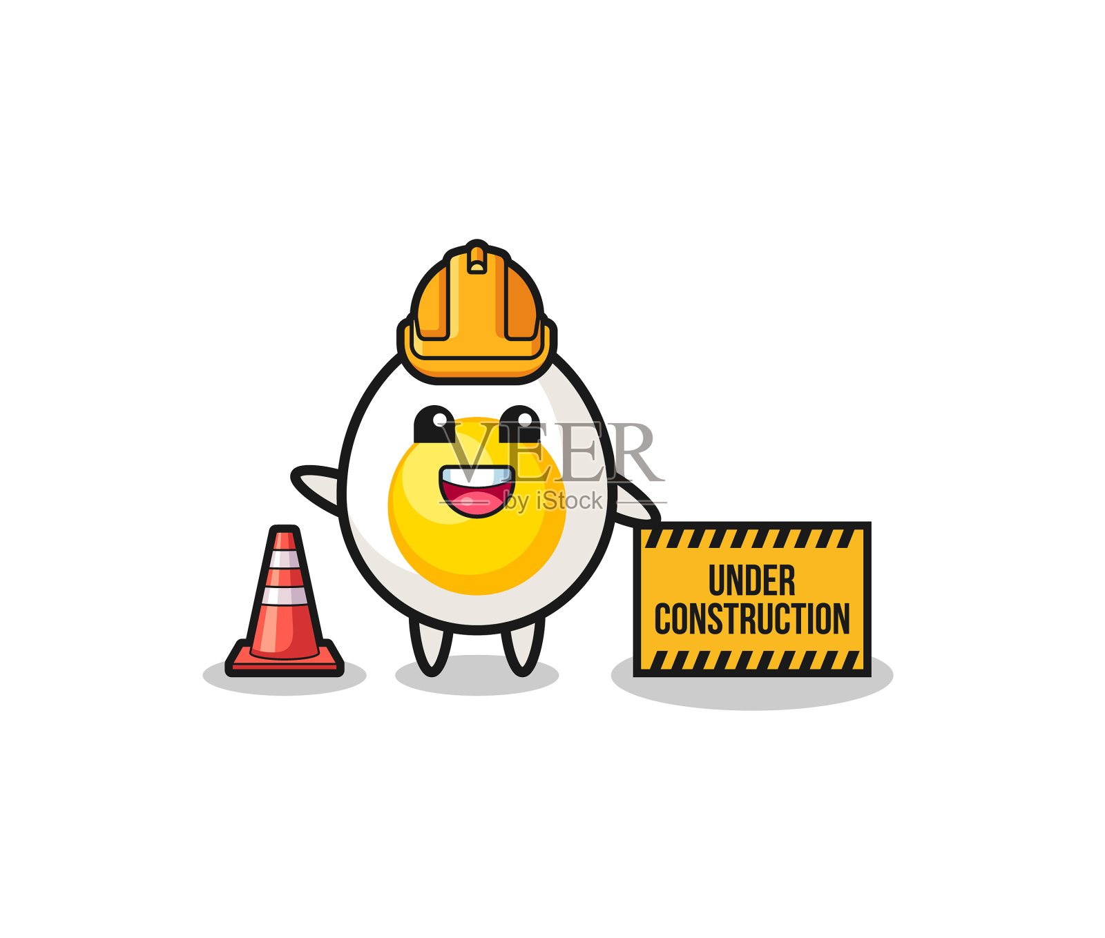 用施工横幅煮鸡蛋设计元素图片