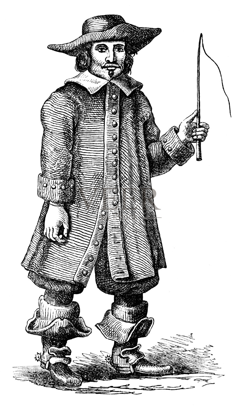 大客车司机，早期运输，英国历史插画图片素材