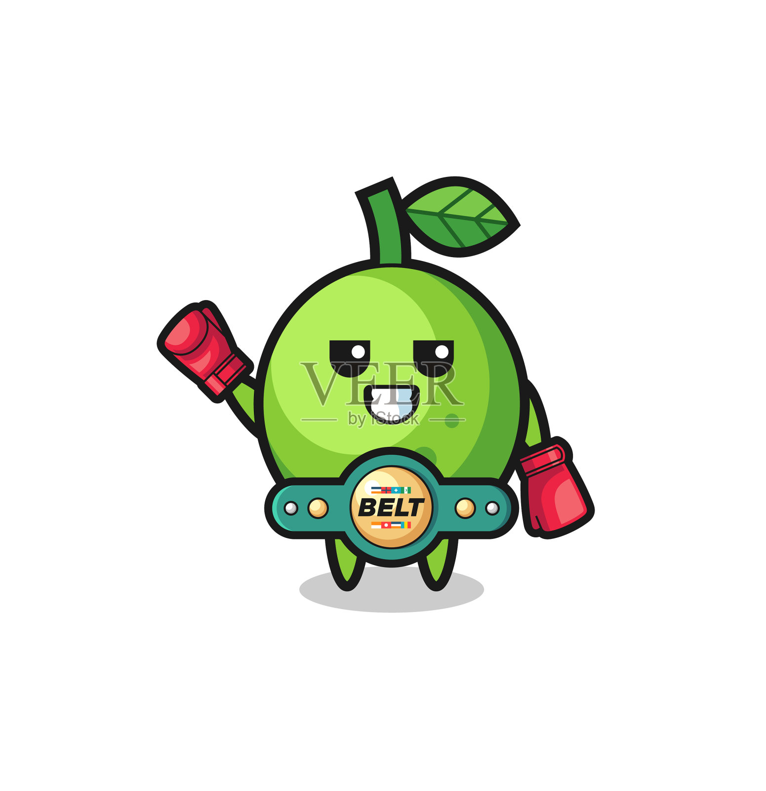 莱姆拳击手吉祥物设计元素图片