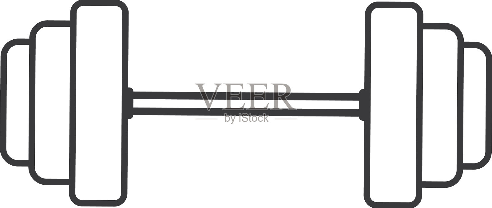 杠铃图标设计元素图片