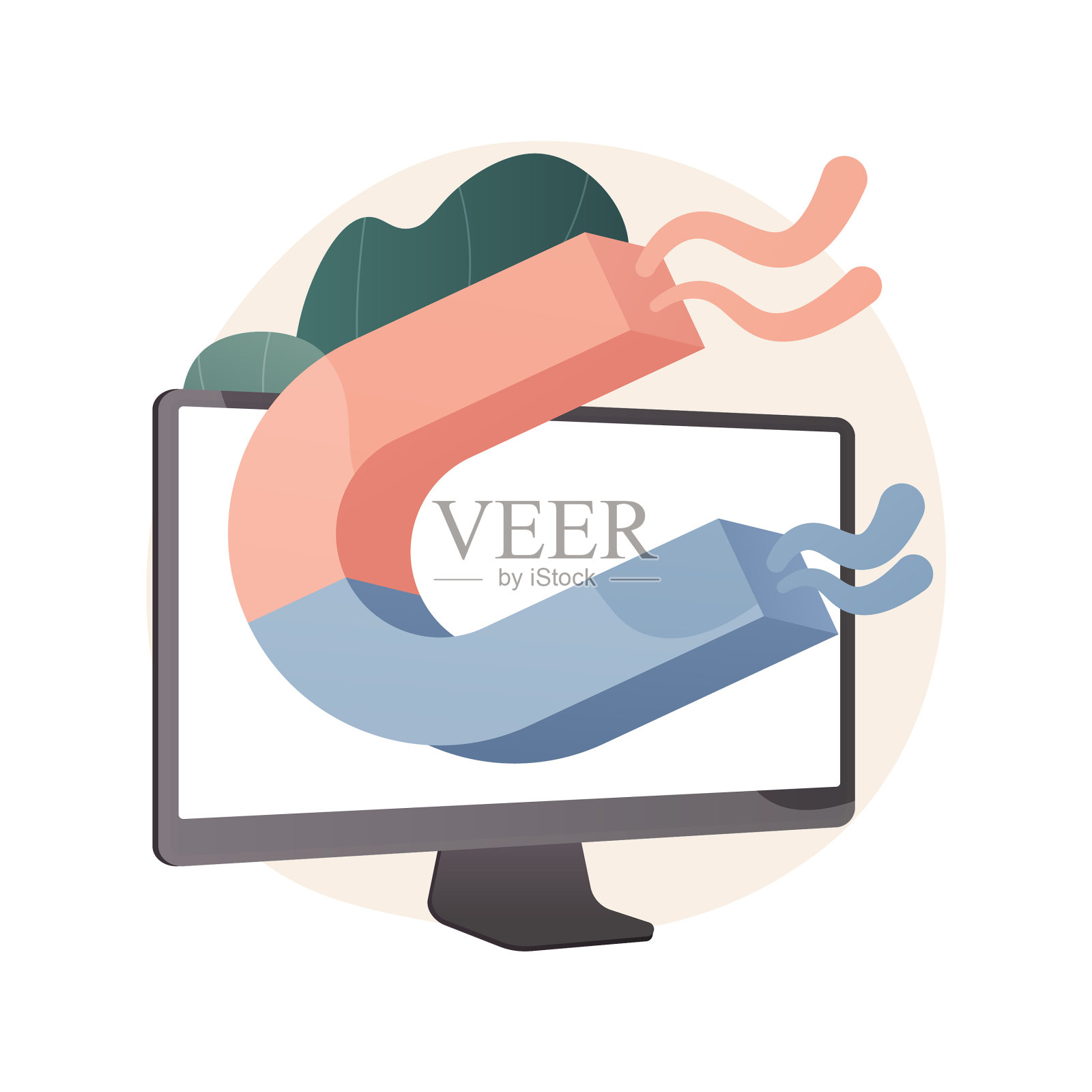 产生更多的流量抽象概念设计元素图片