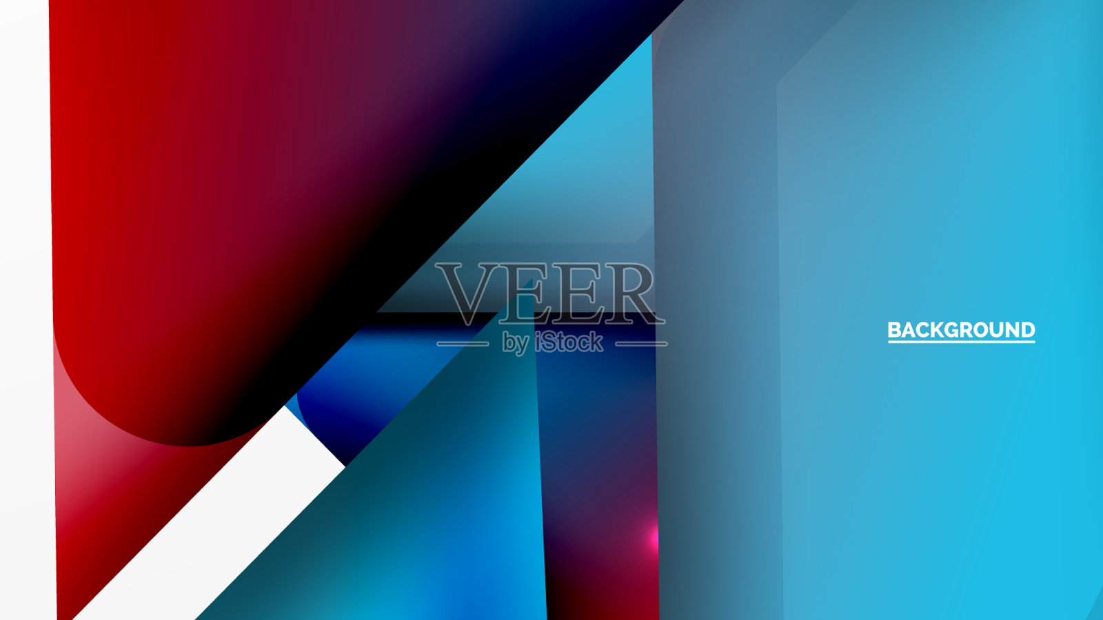 抽象背景简单的颜色几何形状插画图片素材