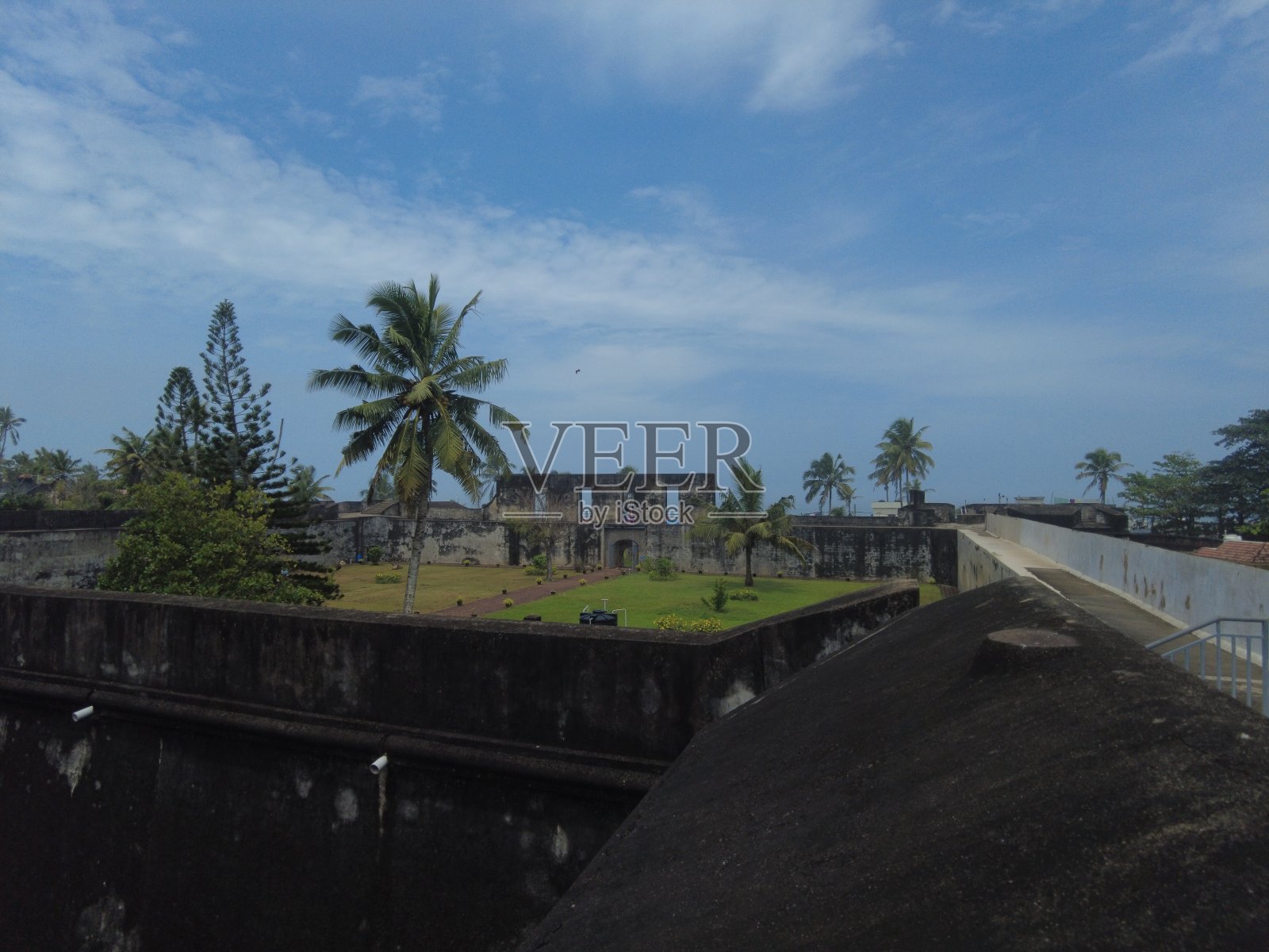 Anchuthengu或Anjengo堡垒，Thiruvananthapuram，喀拉拉邦照片摄影图片
