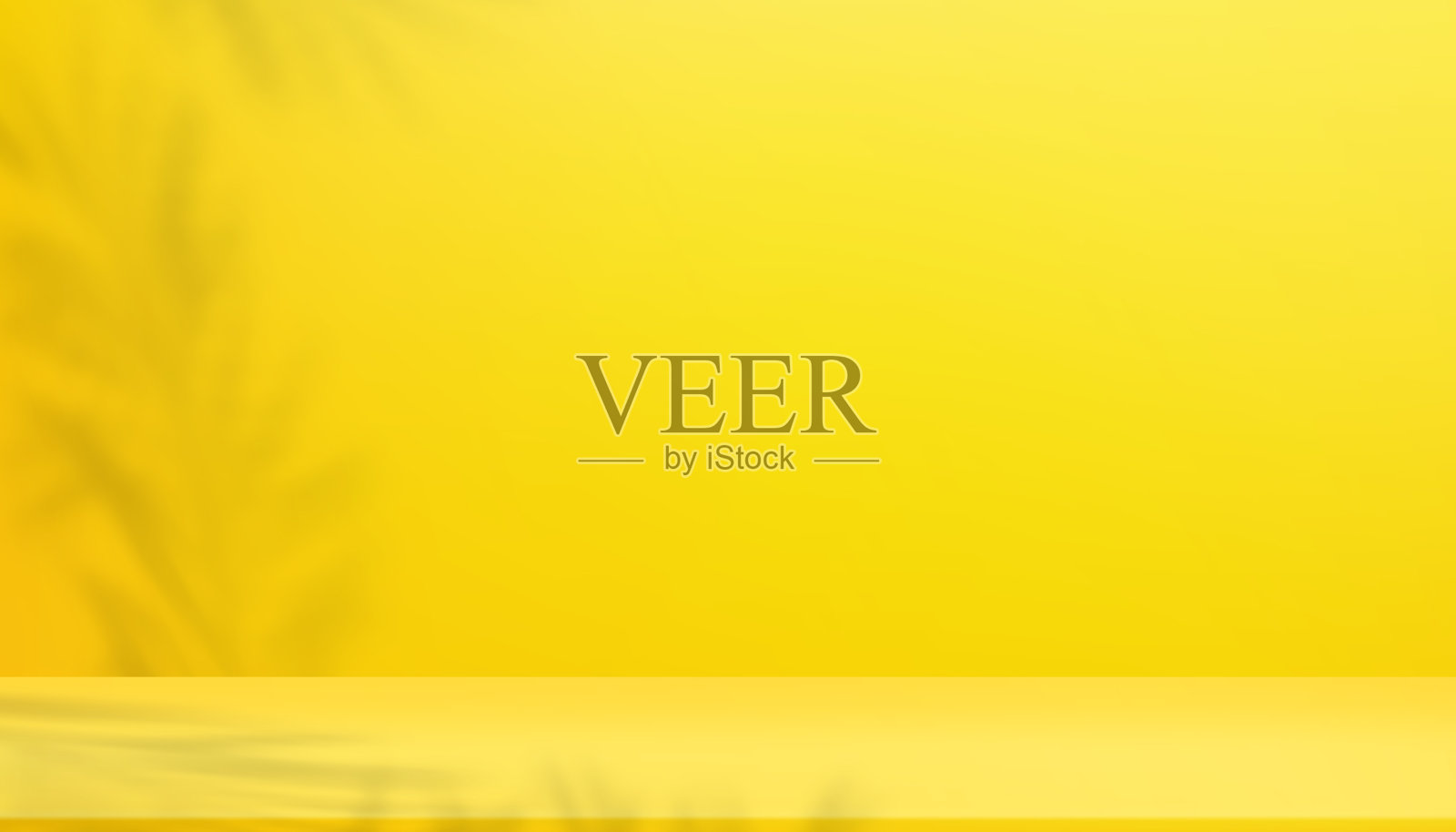 3d黄色渐变背景演播室场景插画图片素材