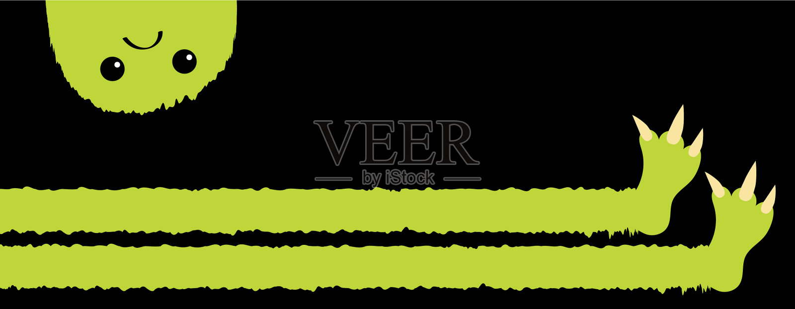 万圣节怪物腿长腿长脚用插画图片素材