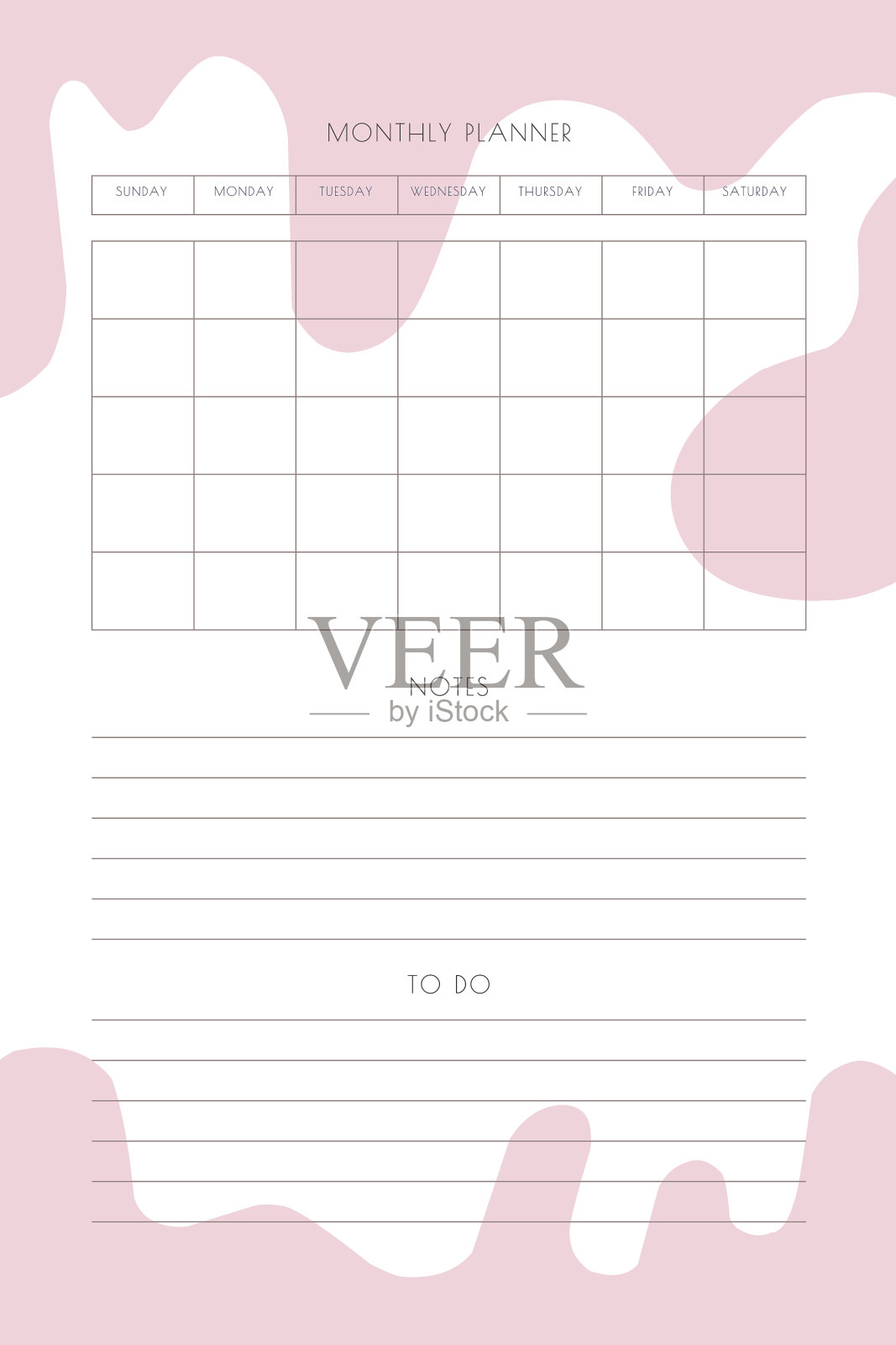 整理每日每周每月待办事项清单插画图片素材