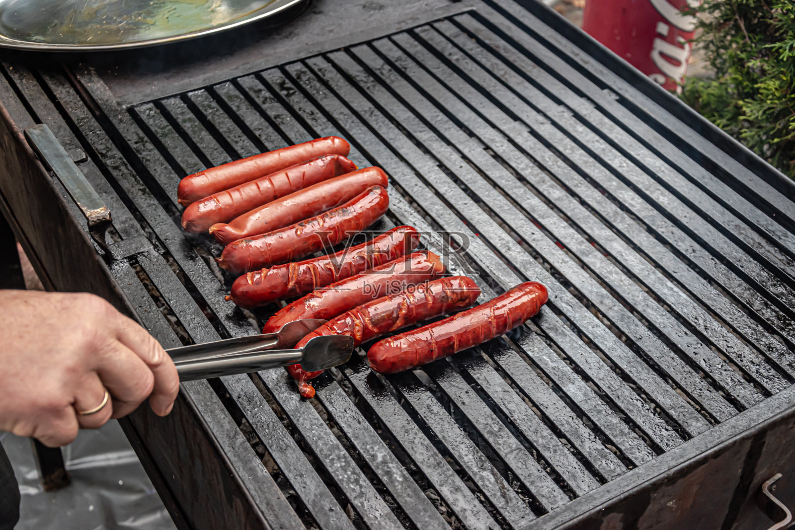 油煎香肠照片摄影图片
