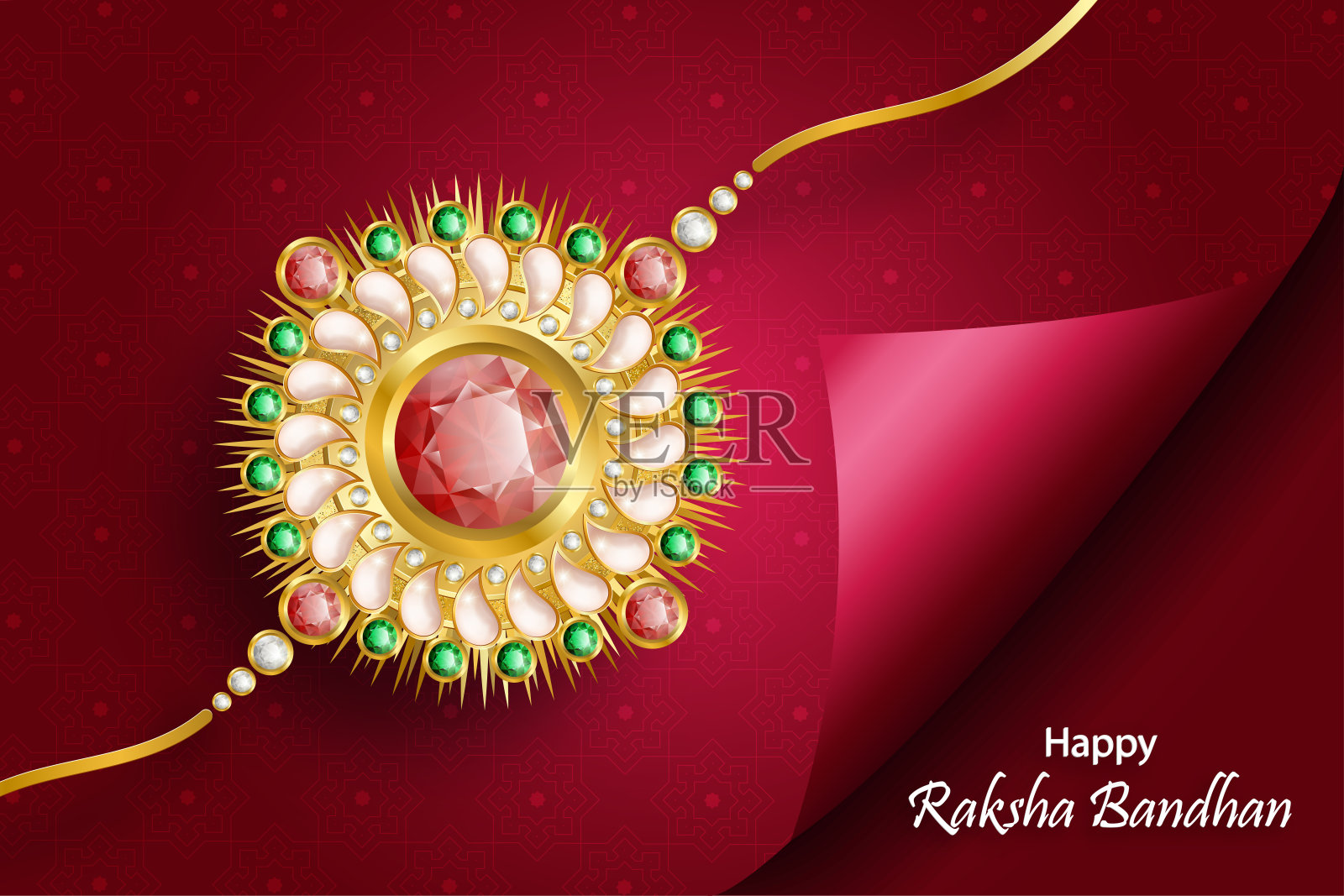 快乐的拉克沙班丹插画图片素材