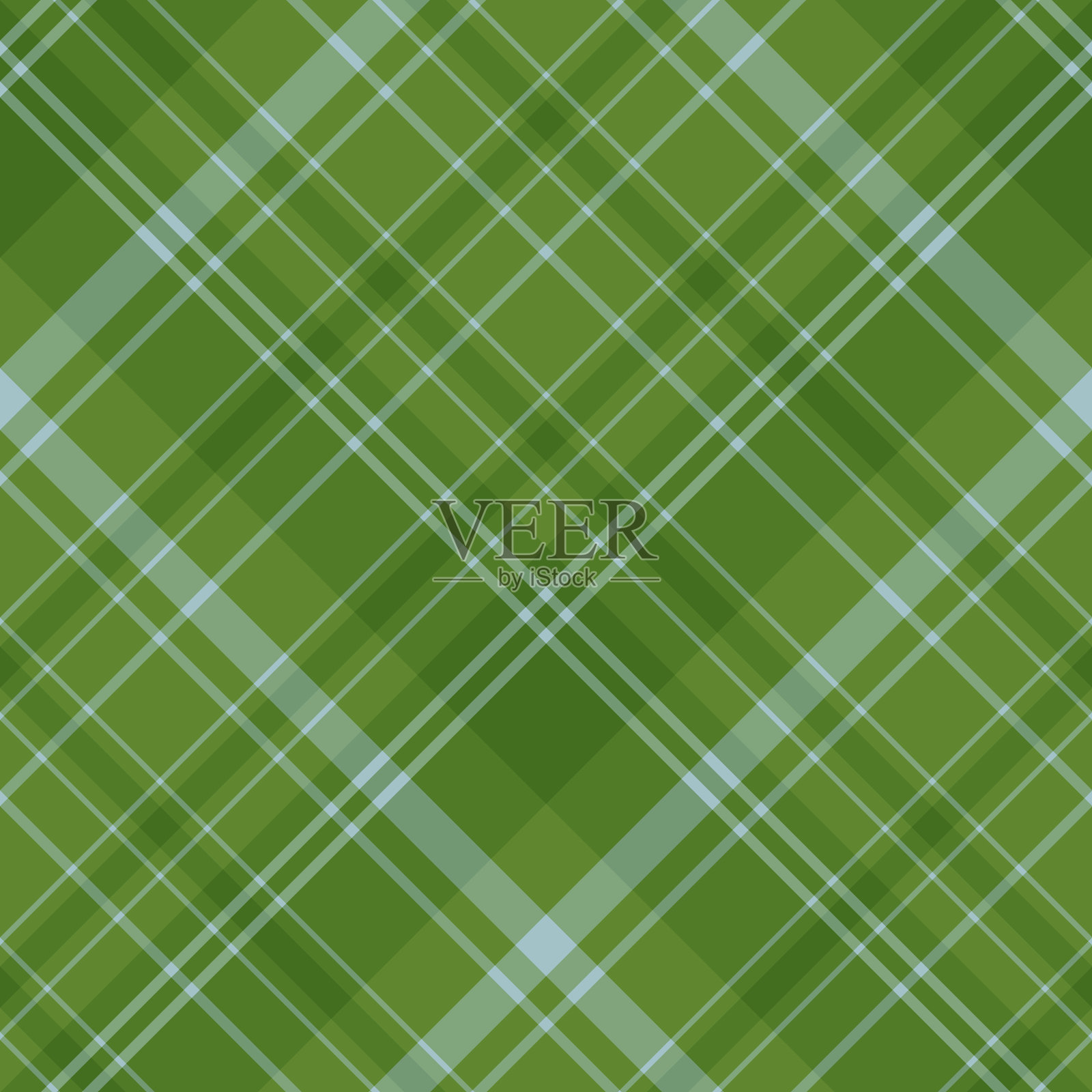 绿色和淡蓝色的无缝图案插画图片素材