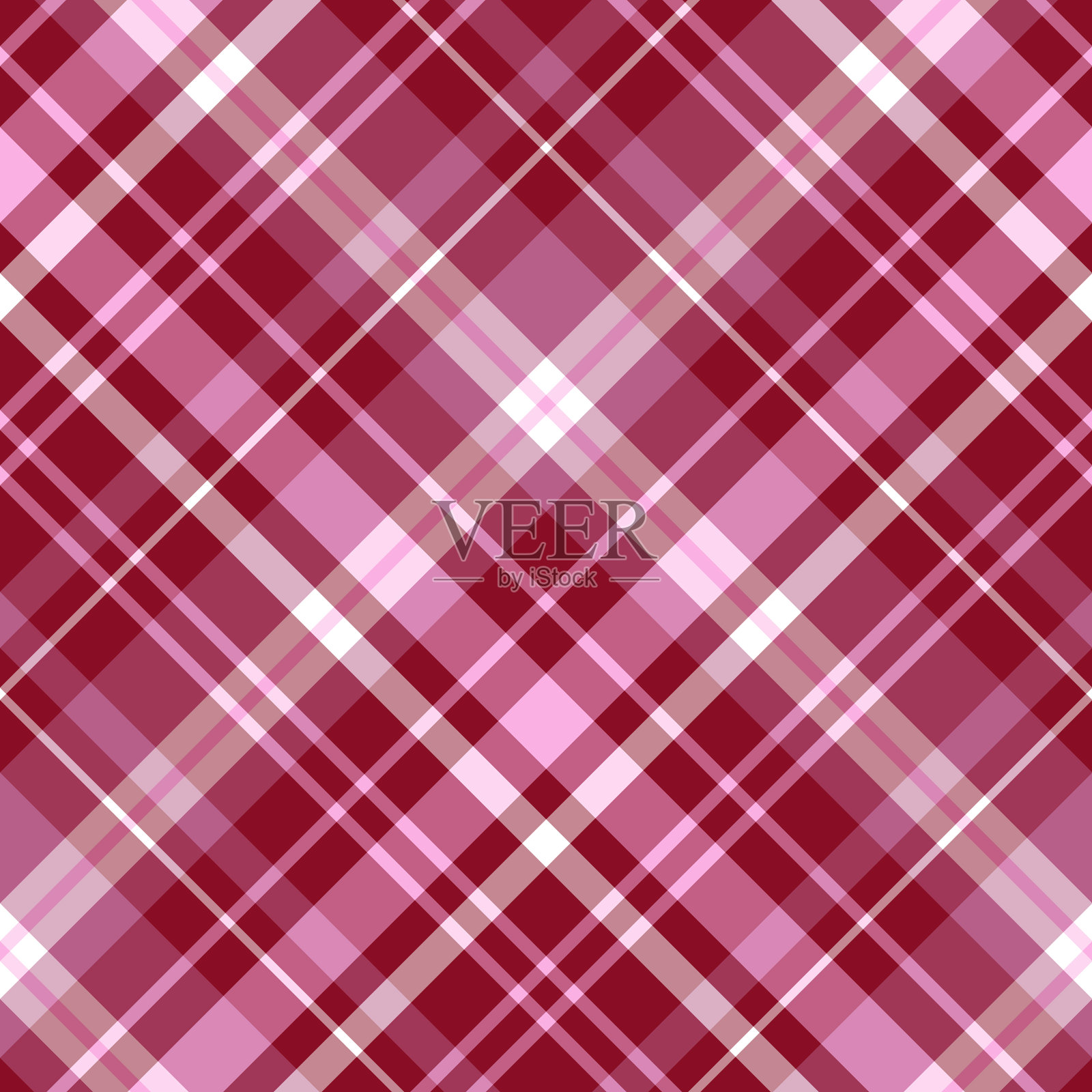 无缝图案藤蔓粉红色和白色的颜色插画图片素材