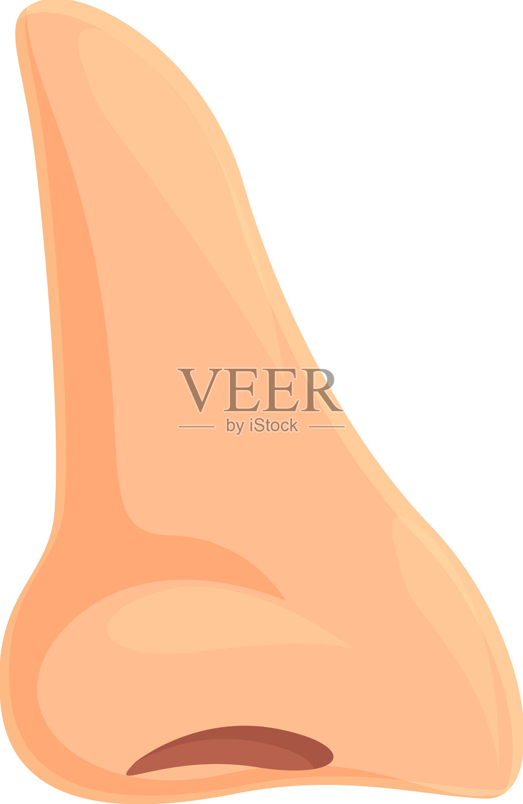 鼻整形手术图标卡通鼻子设计元素图片