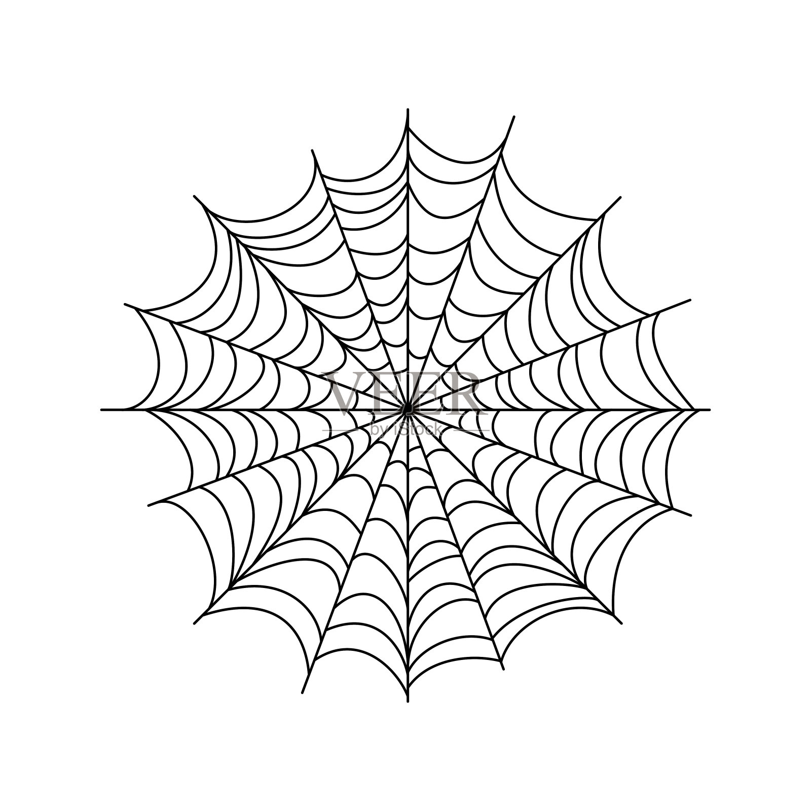 蜘蛛网手画的蜘蛛网。插画图片素材