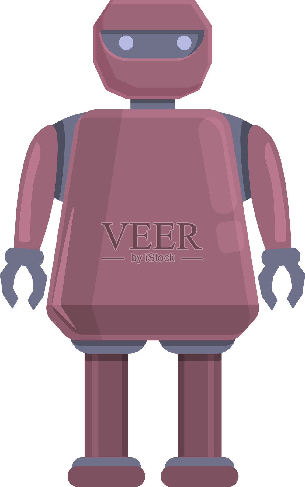 机器人图标卡通可爱的角色设计元素图片