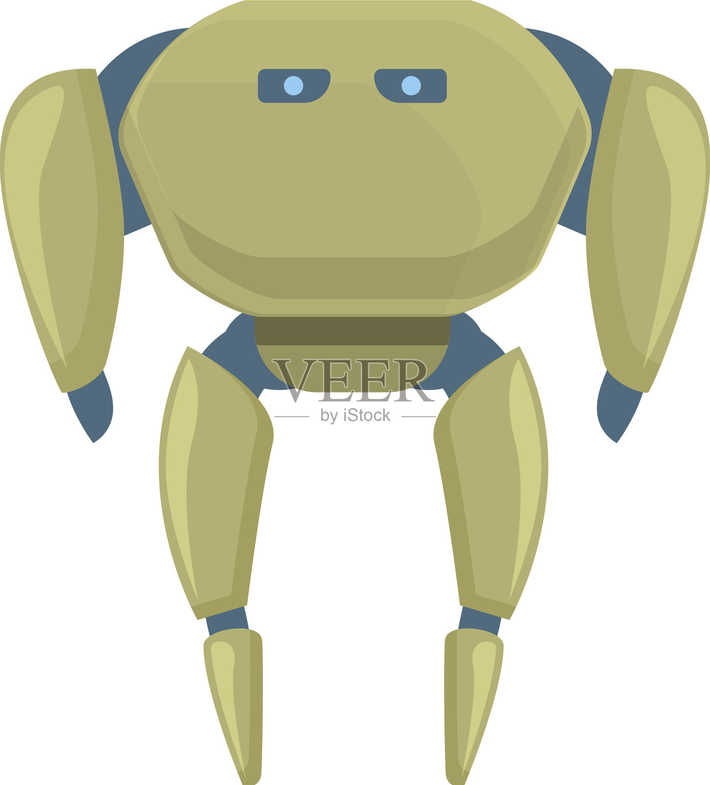 机器人角色图标卡通可爱玩具设计元素图片