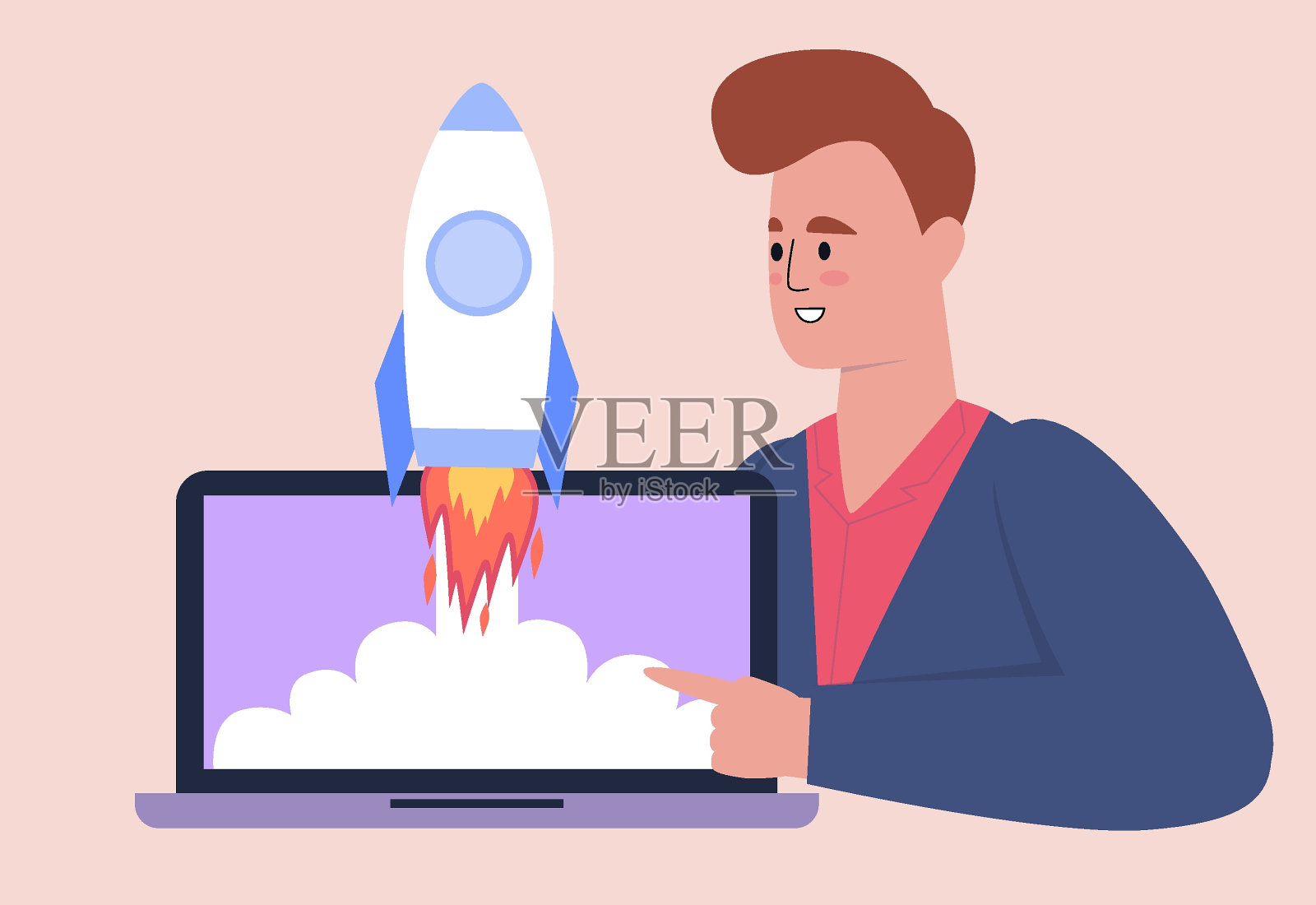 营销与发展理念插画图片素材