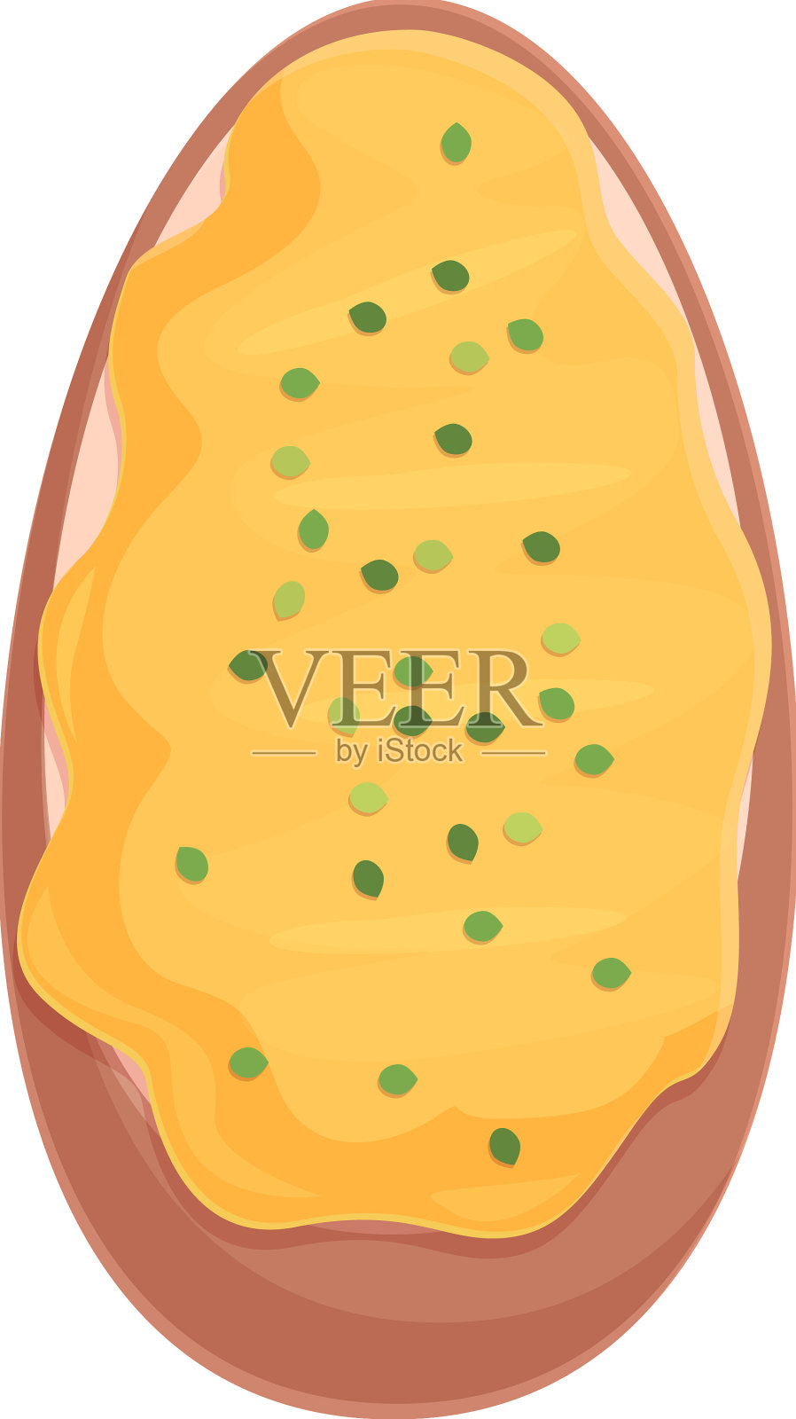 酱意式烤面包图标卡通奶酪面包设计元素图片