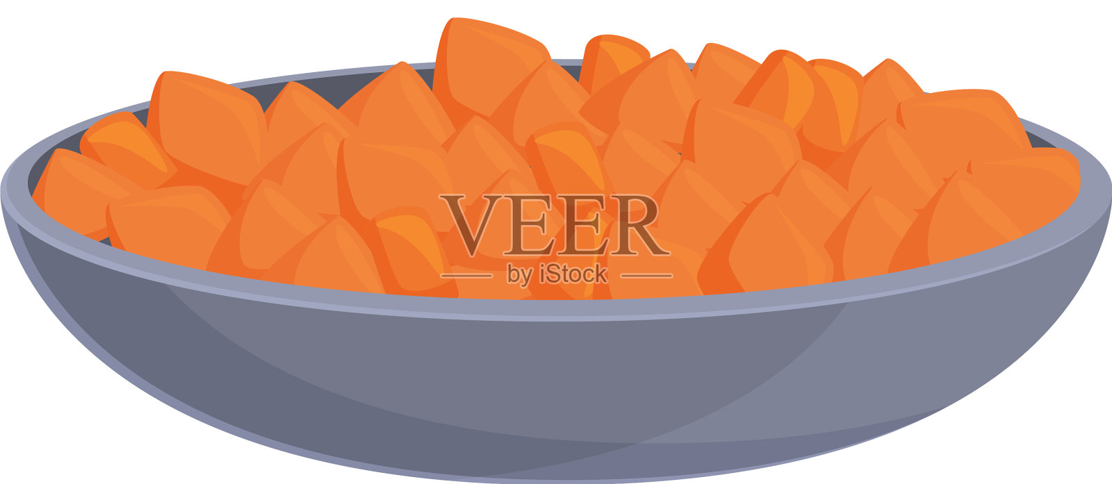 加勒比素食图标卡通大米设计元素图片