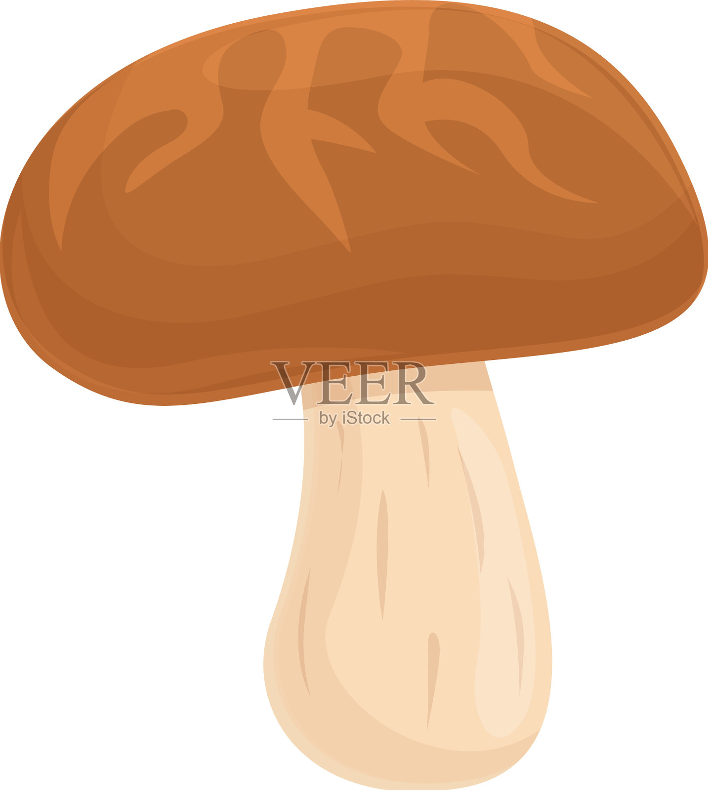 木耳香菇图标卡通香菇食品设计元素图片