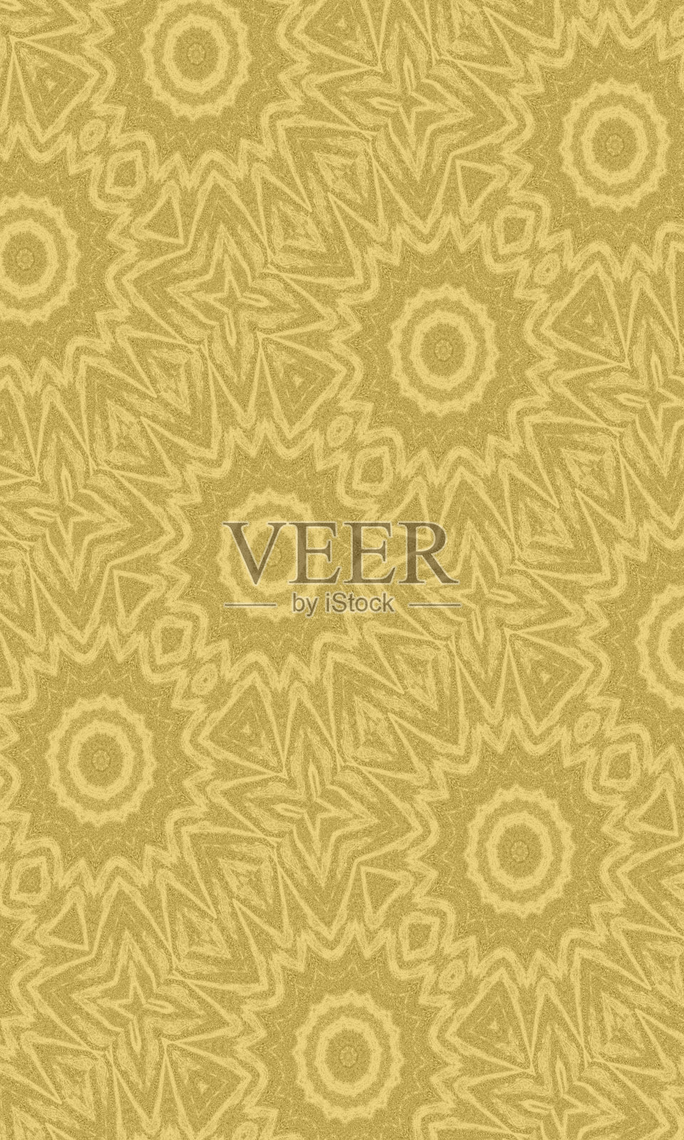 无缝民族图案圆形饰品。股票插图插画图片素材