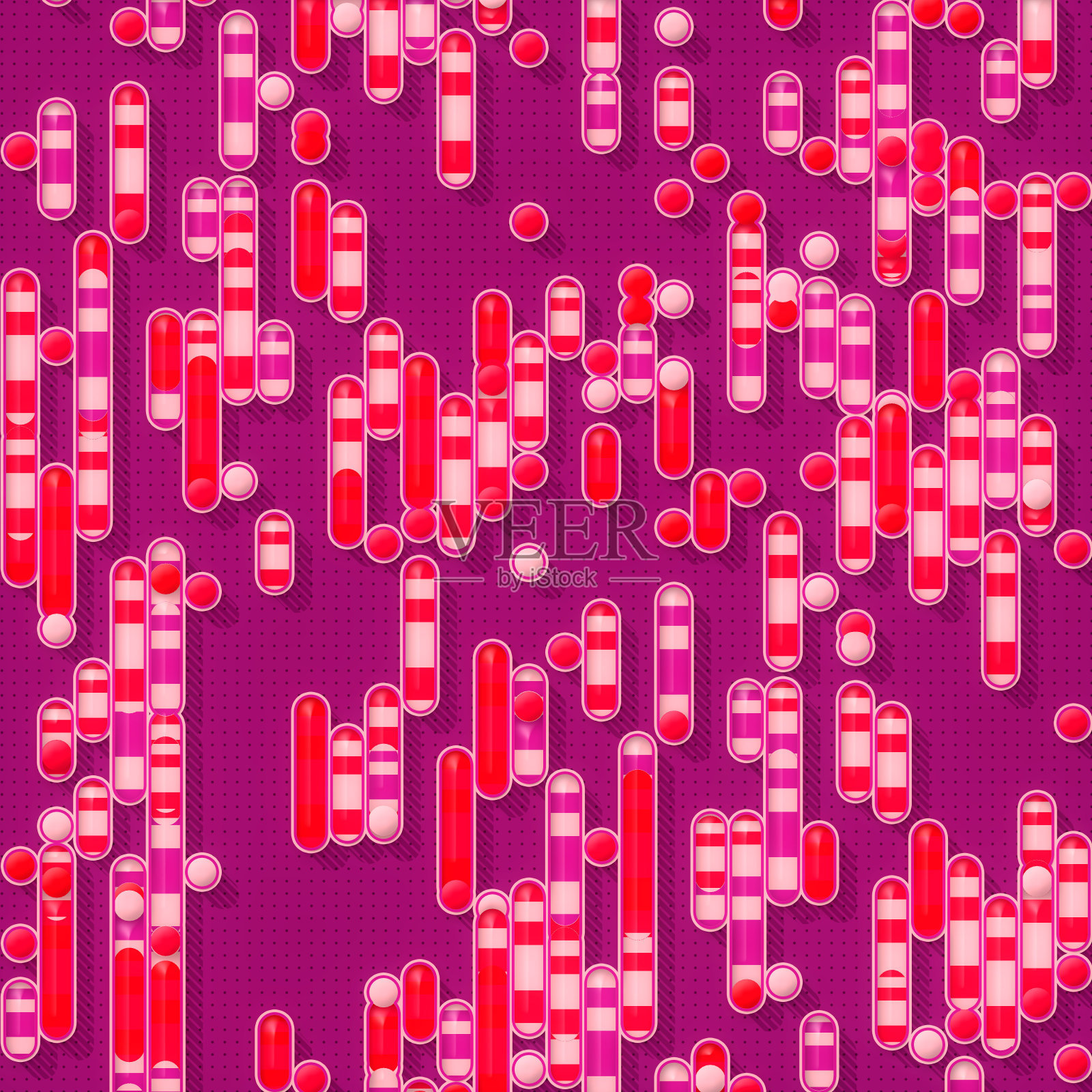 带有潮流梯度的彩色几何形状的图案。抽象的背景。三维渲染数字插图照片摄影图片