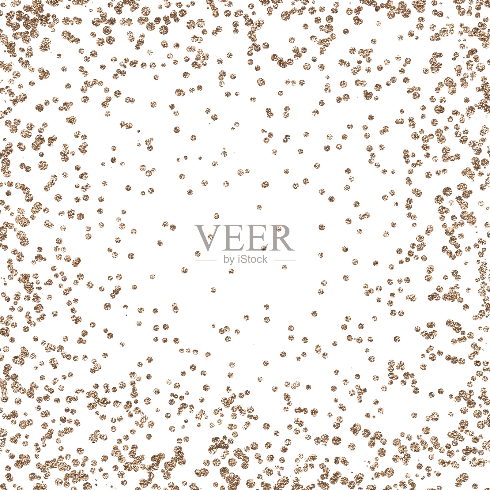 抽象白色无缝水彩图案与黄金元素。插画图片素材