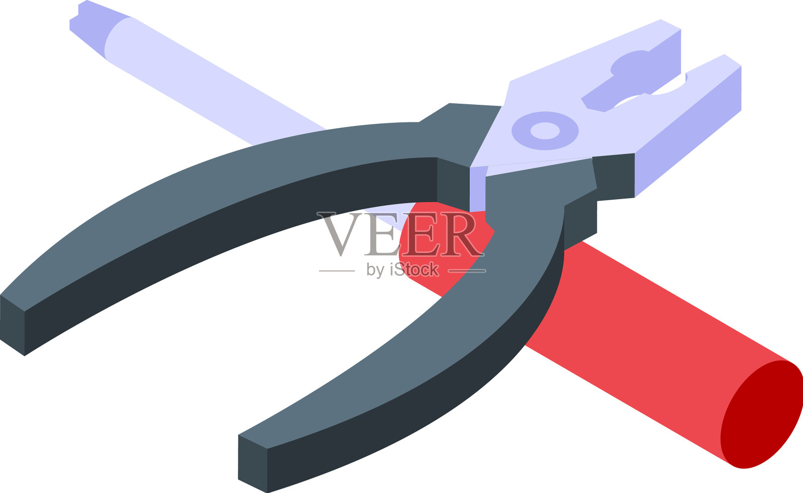 维修硬件图标等距计算机插画图片素材