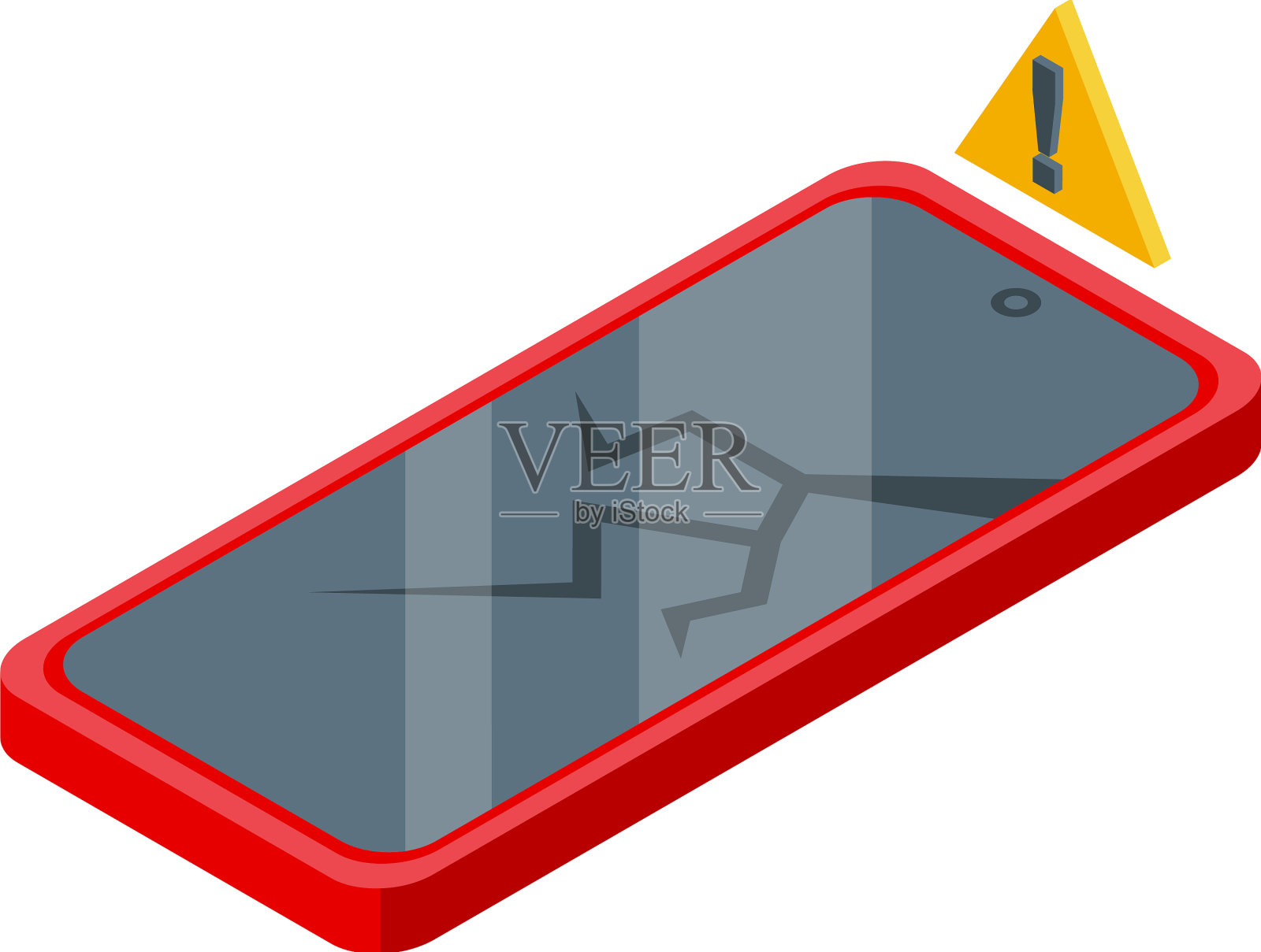 破解手机图标等距应用程序设计插画图片素材