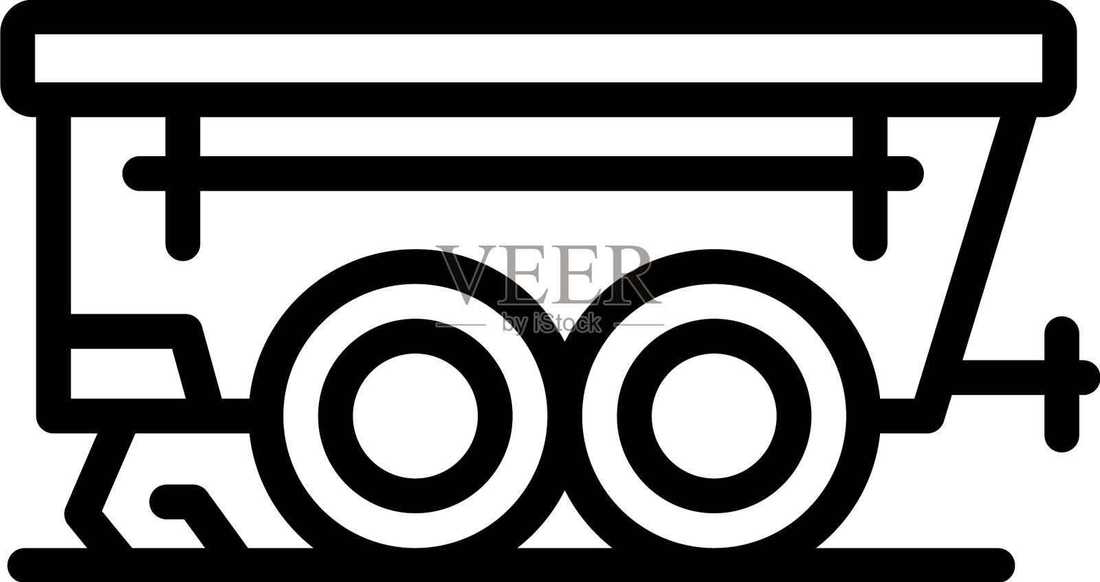 农场拖车图标概述农业插画图片素材